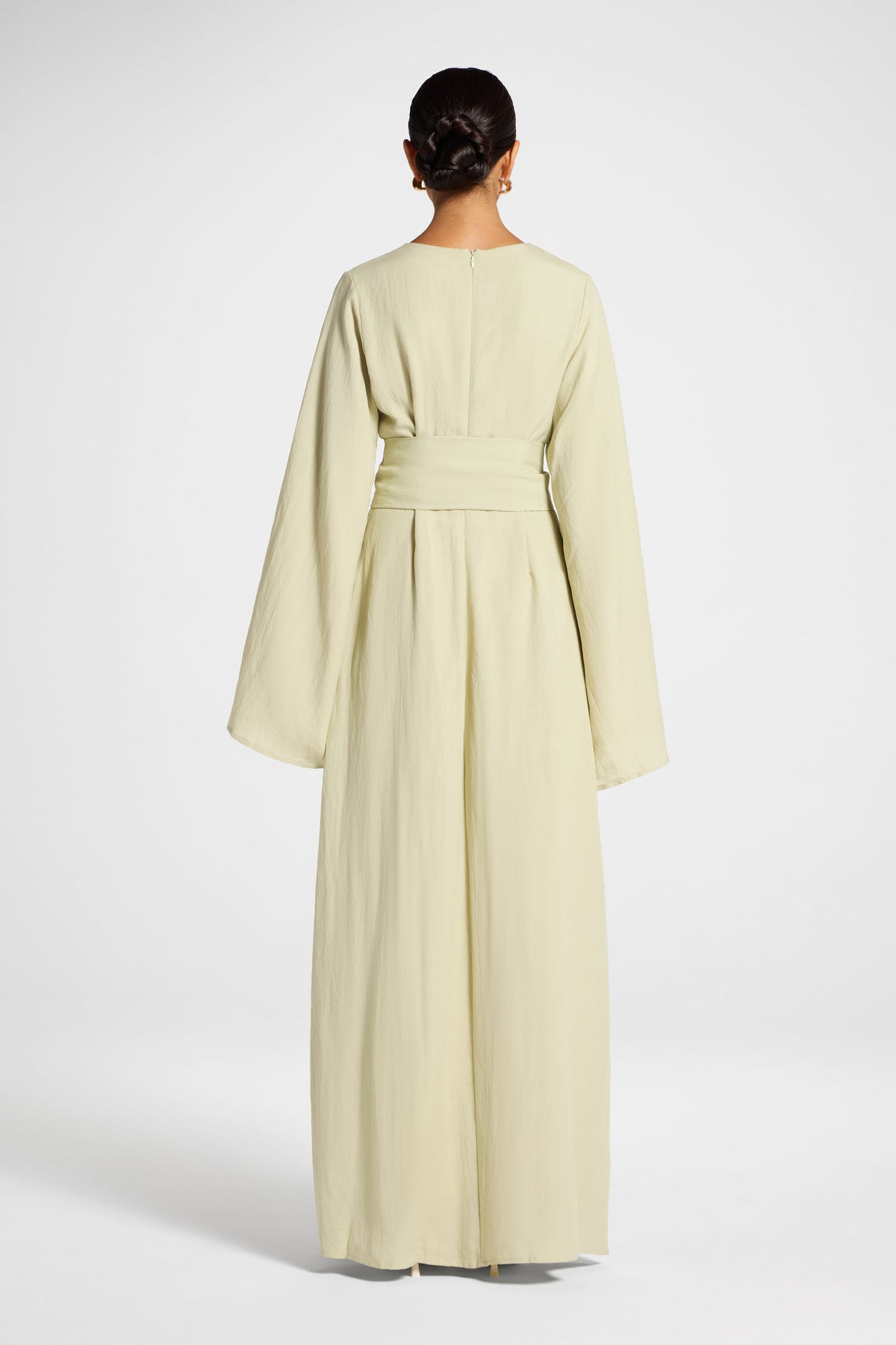 Lyocell Linen Maxi Dress - Sage Dress Veiled 