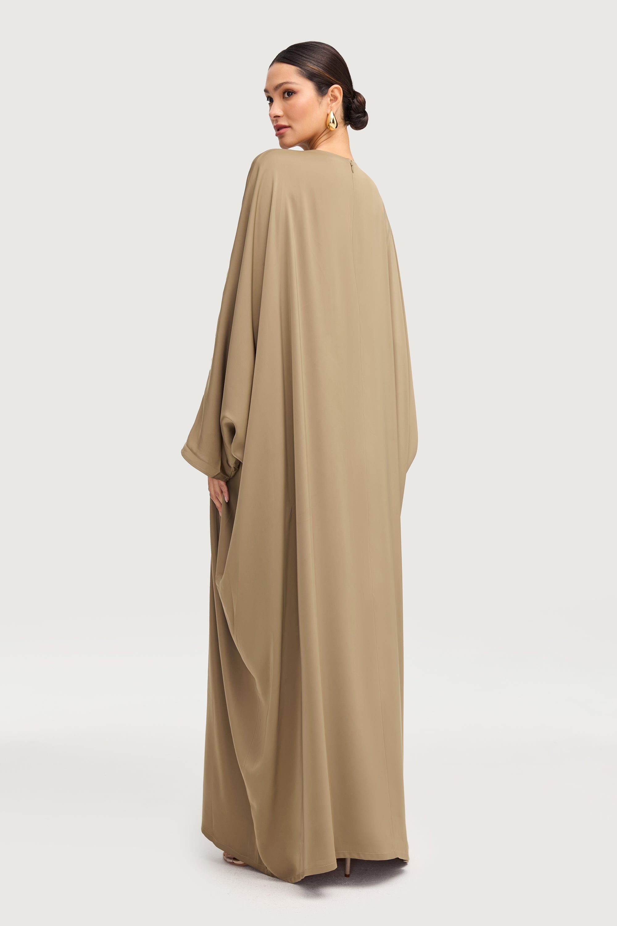 Maha Tie Front Kaftan - Desert Palm Abayas Veiled 