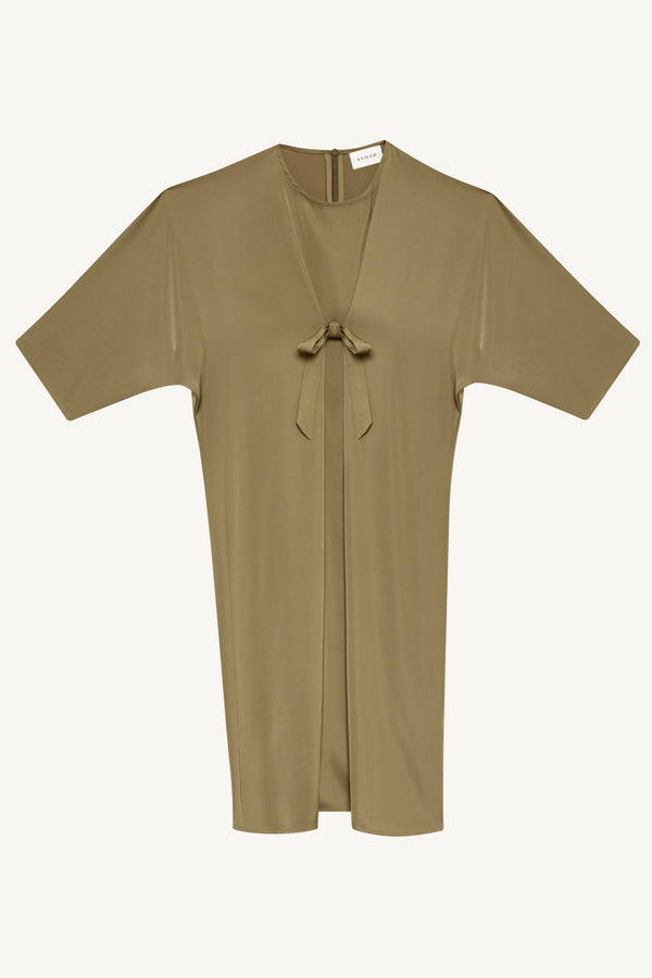 Maha Tie Front Kaftan - Desert Palm (Girls) Abayas Veiled 