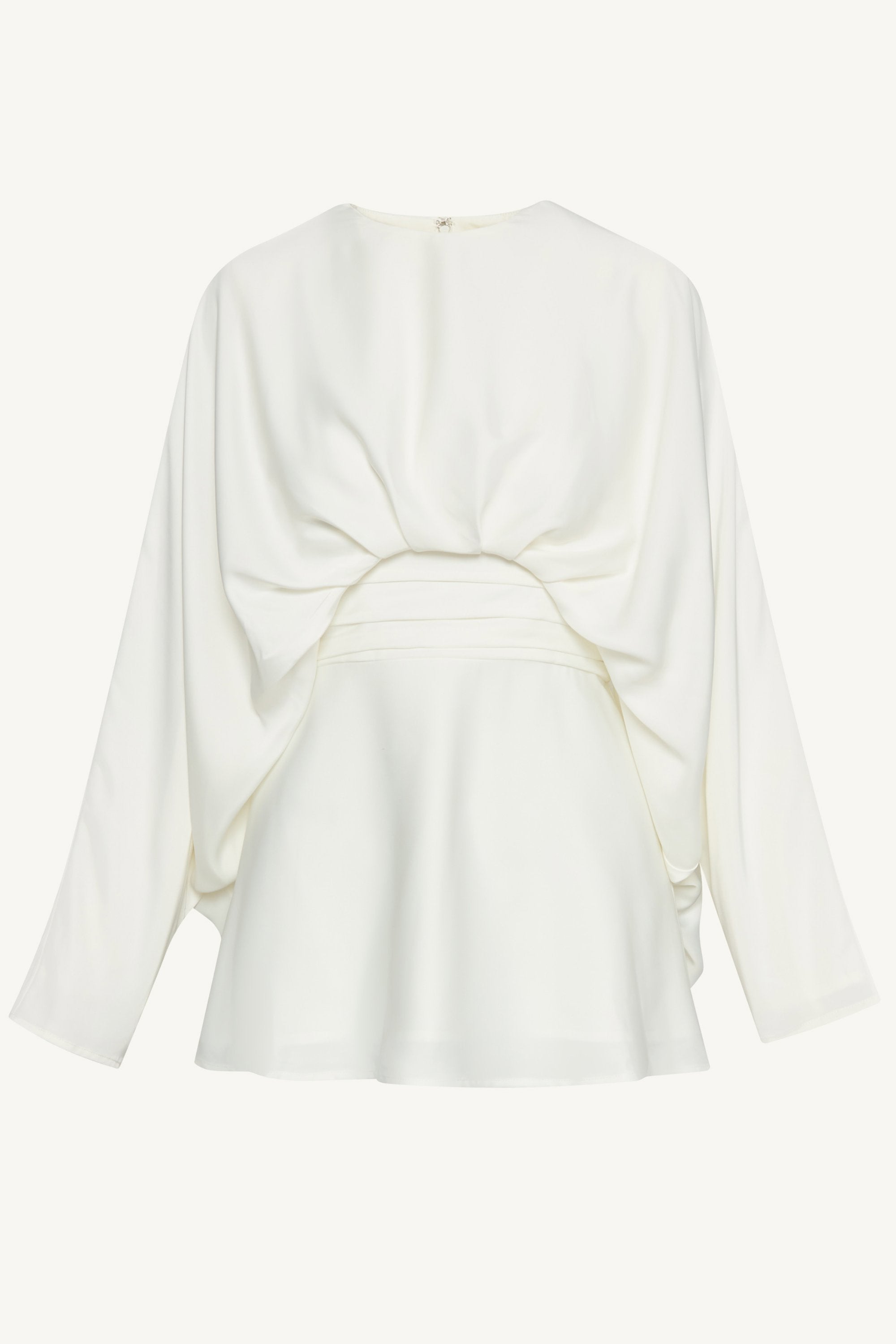 Maleeka Drape Top - White Tops Veiled Collection 