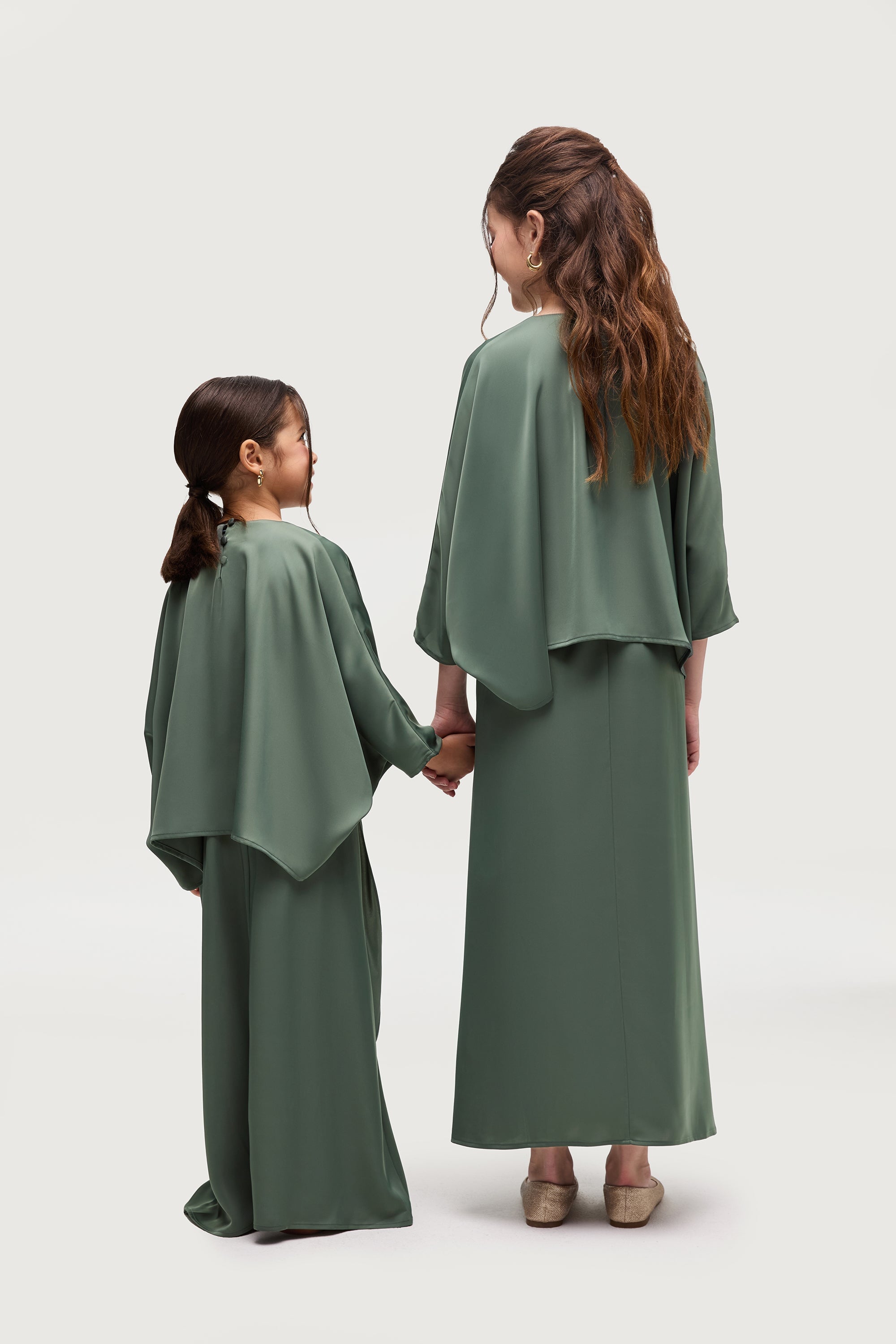 Maleeka Dress - Sage (Girls) Dresses Veiled 