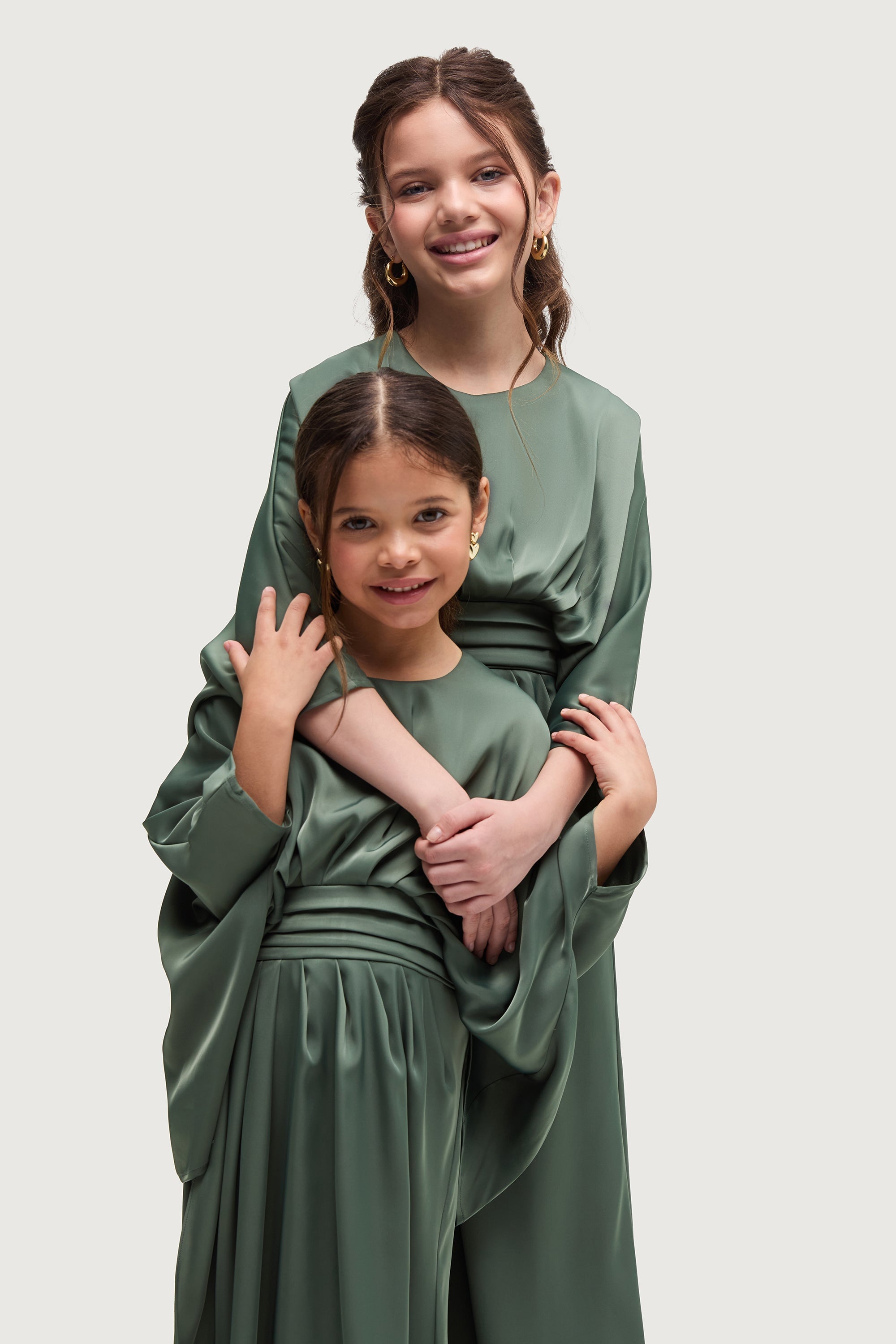 Maleeka Dress - Sage (Girls) Dresses Veiled 