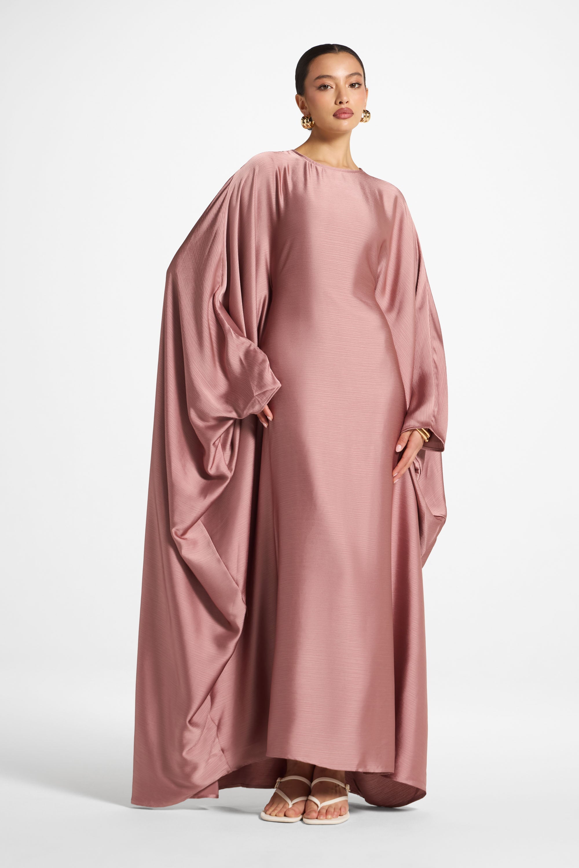 Maria Butterfly Abaya - Desert Mauve Abayas Veiled 