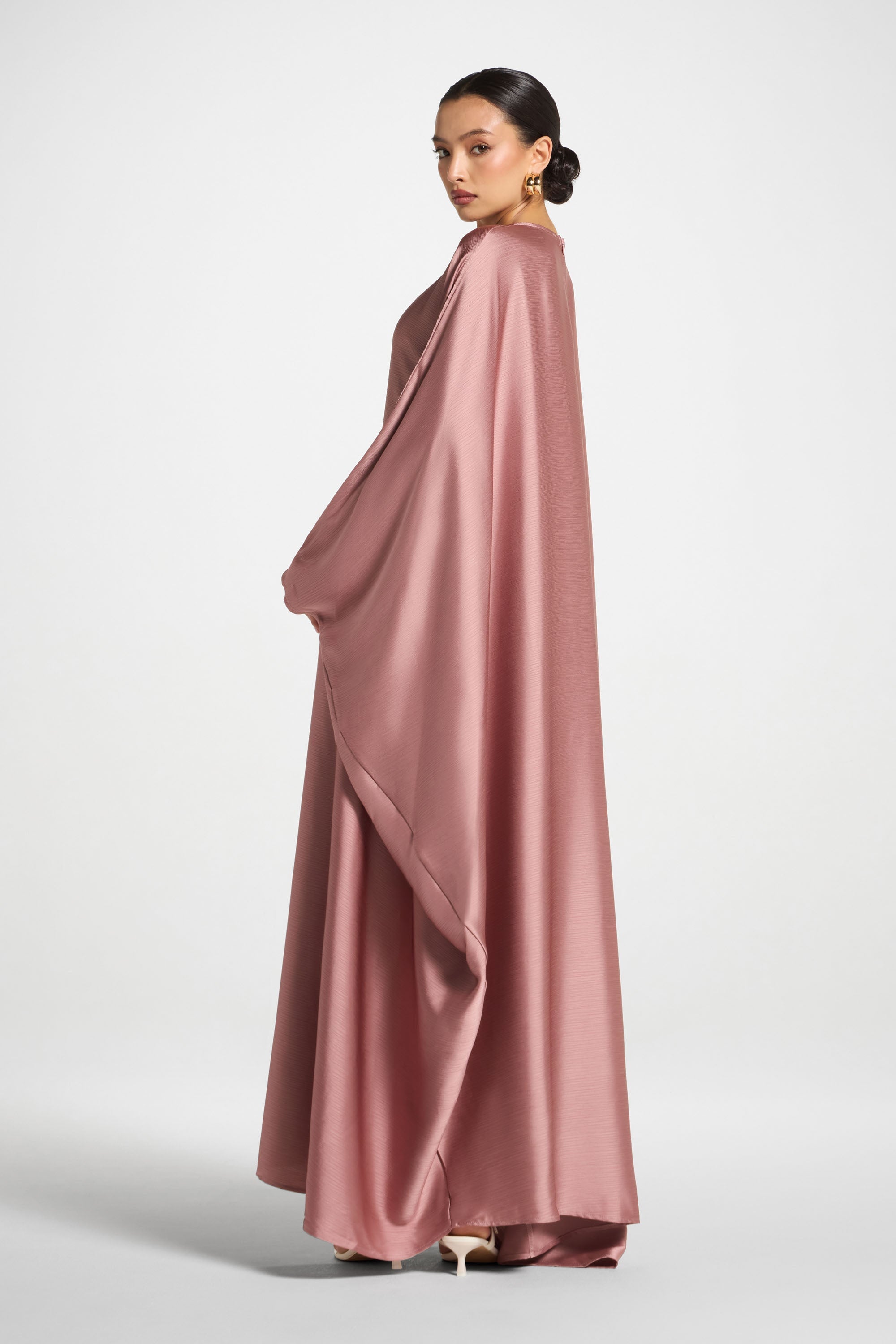 Maria Butterfly Abaya - Desert Mauve Abayas Veiled 