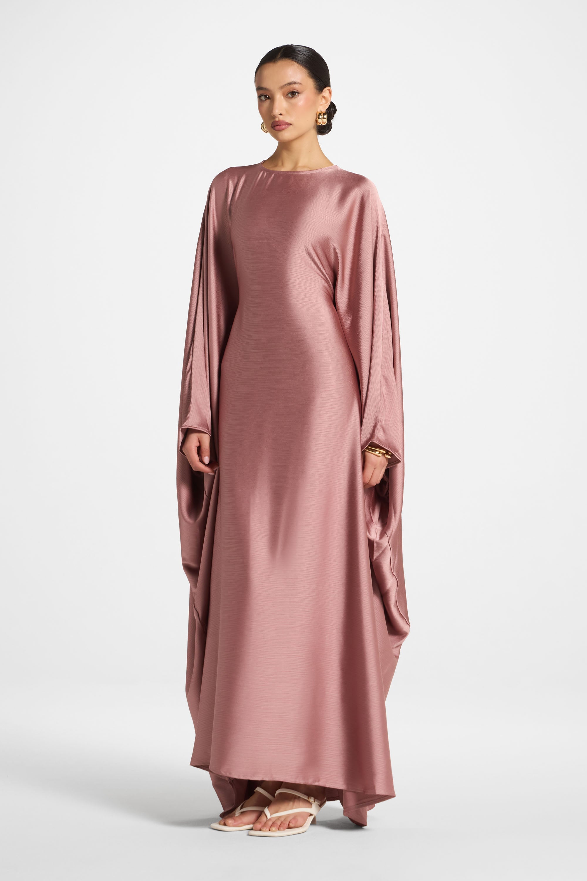 Maria Butterfly Abaya - Desert Mauve Abayas Veiled 