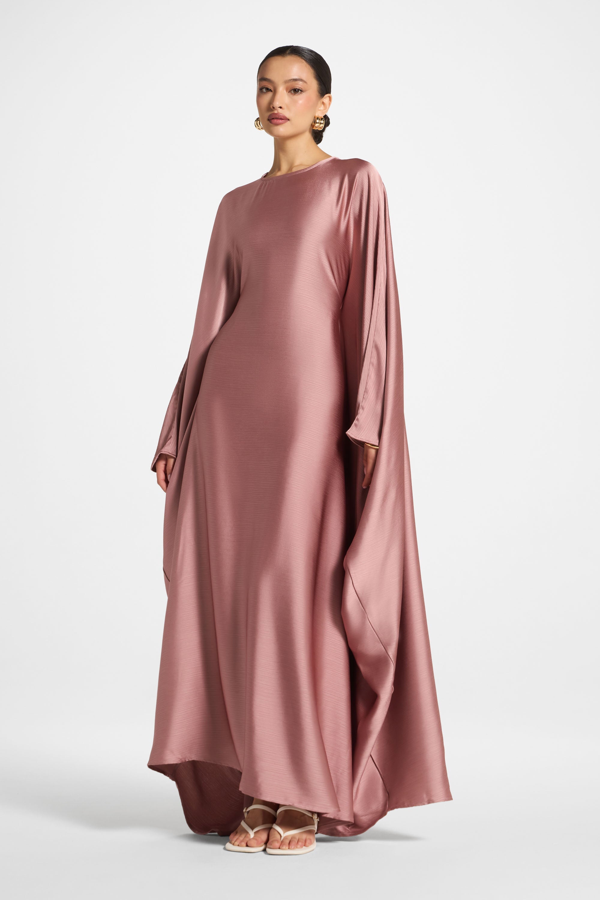 Maria Butterfly Abaya - Desert Mauve Abayas Veiled 