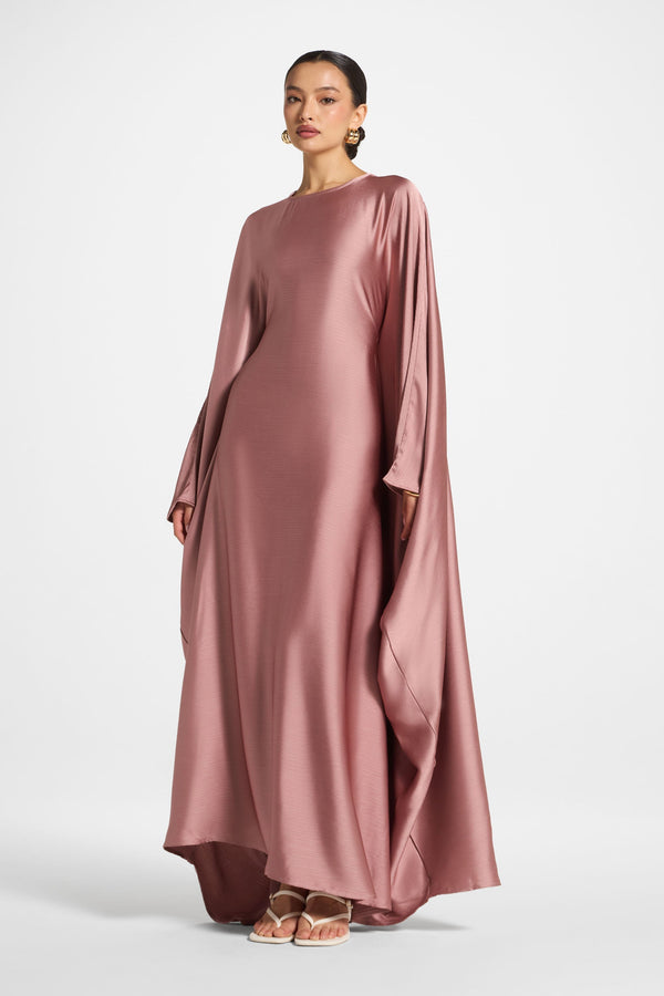 Maria Butterfly Abaya - Desert Mauve Abayas Veiled 