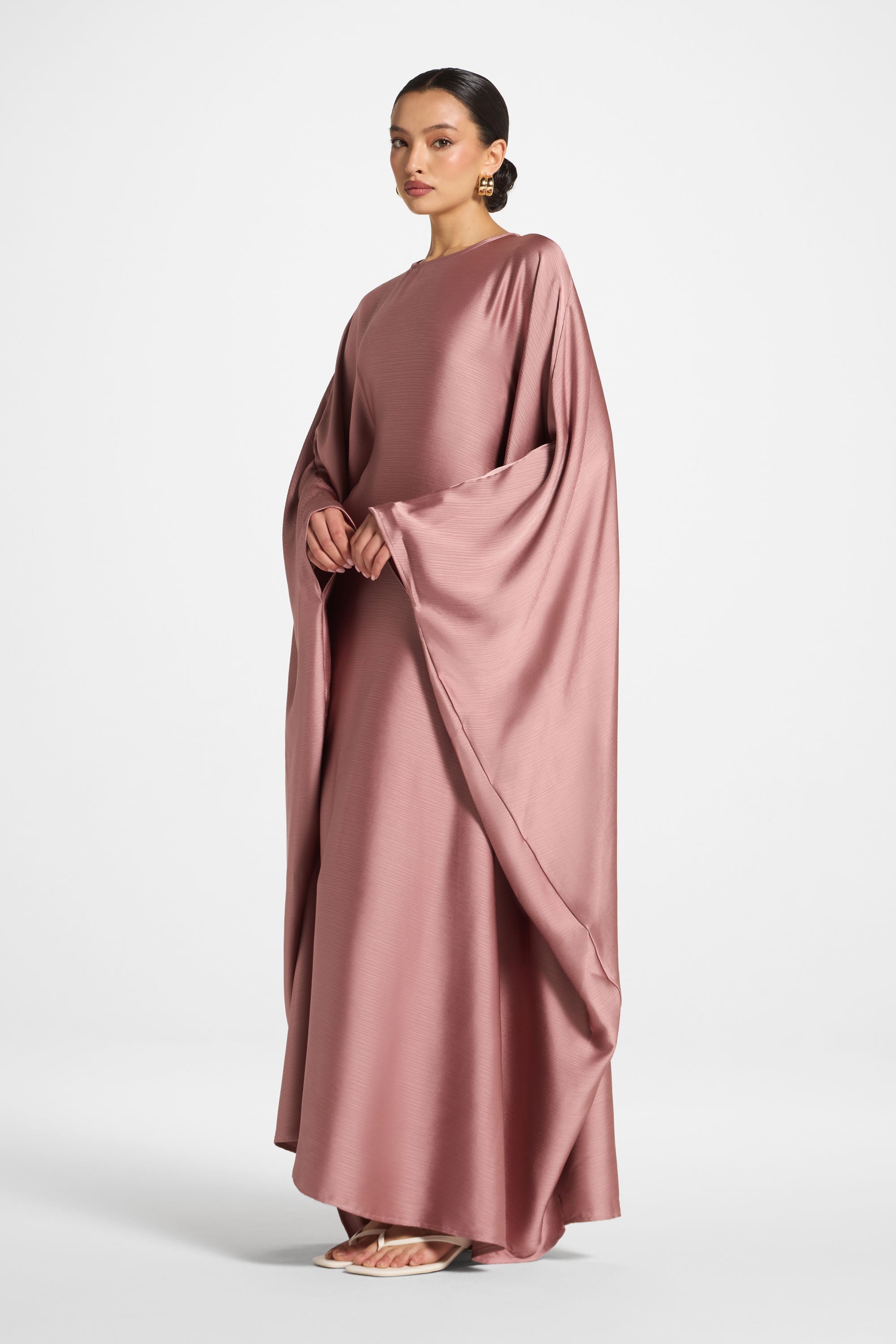 Maria Butterfly Abaya - Desert Mauve Abayas Veiled 