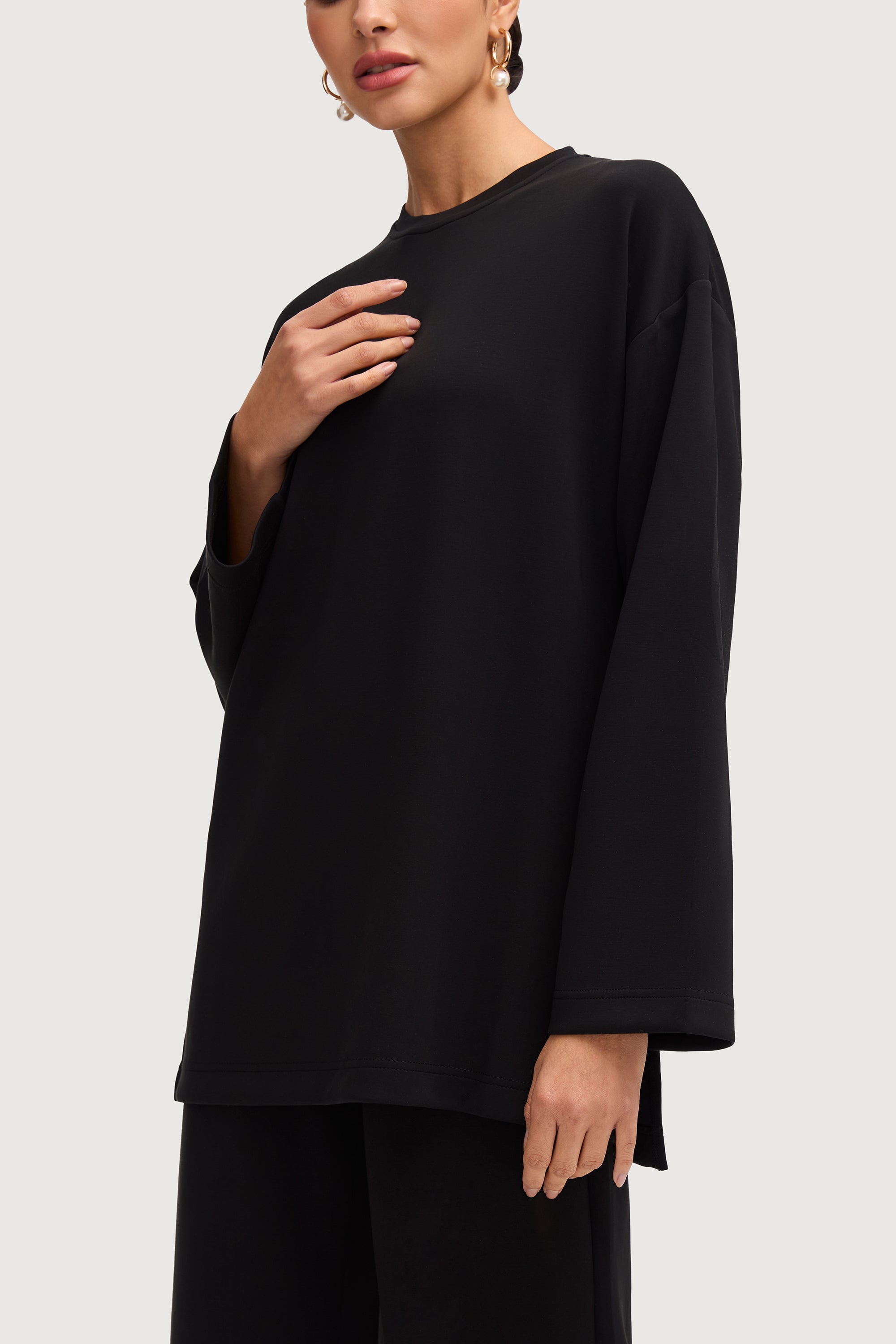 Maya Everyday Top - Black Tops Veiled Collection 