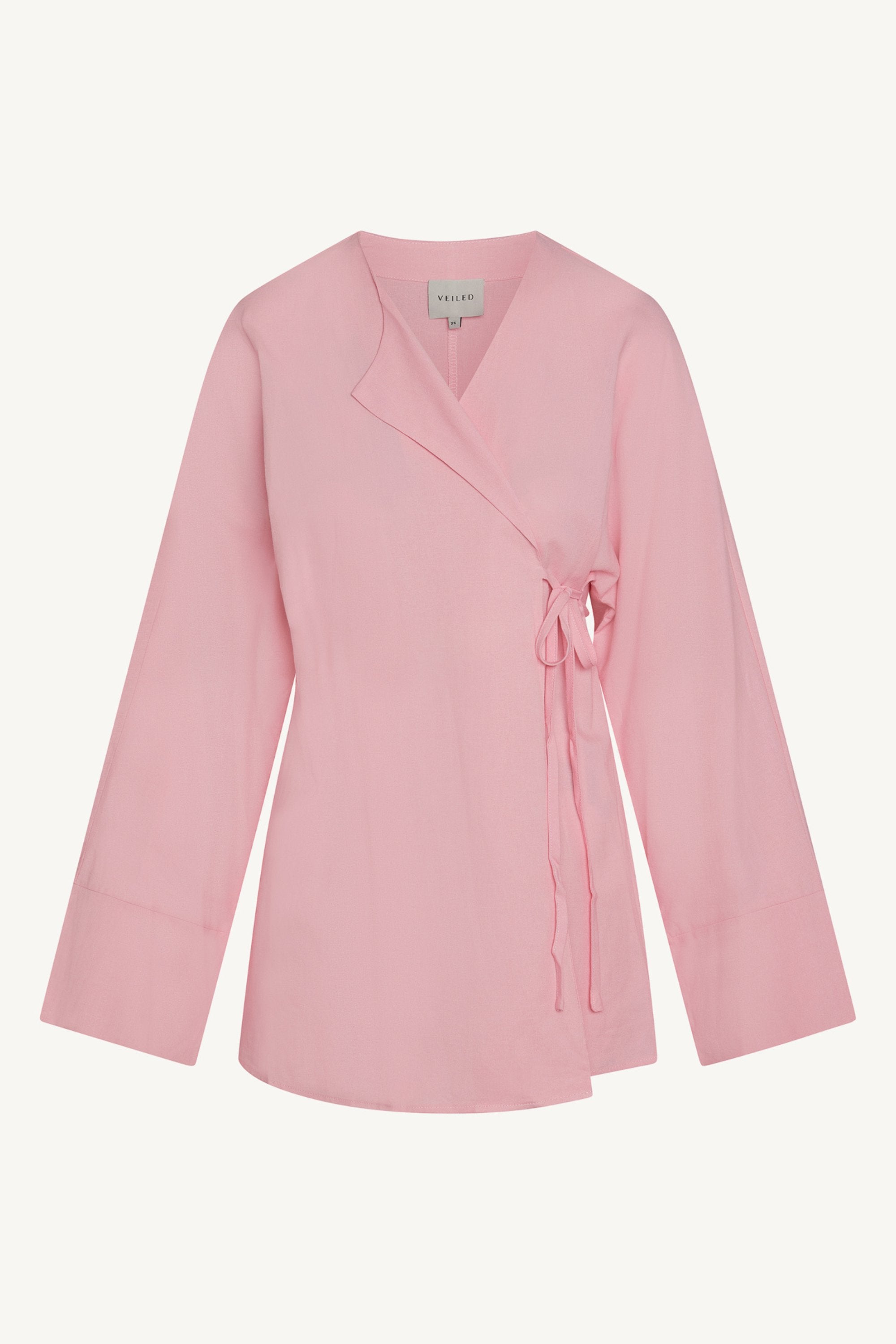 Maya Linen Matching Top & Pants Set - Summer Pink Abayas Veiled 