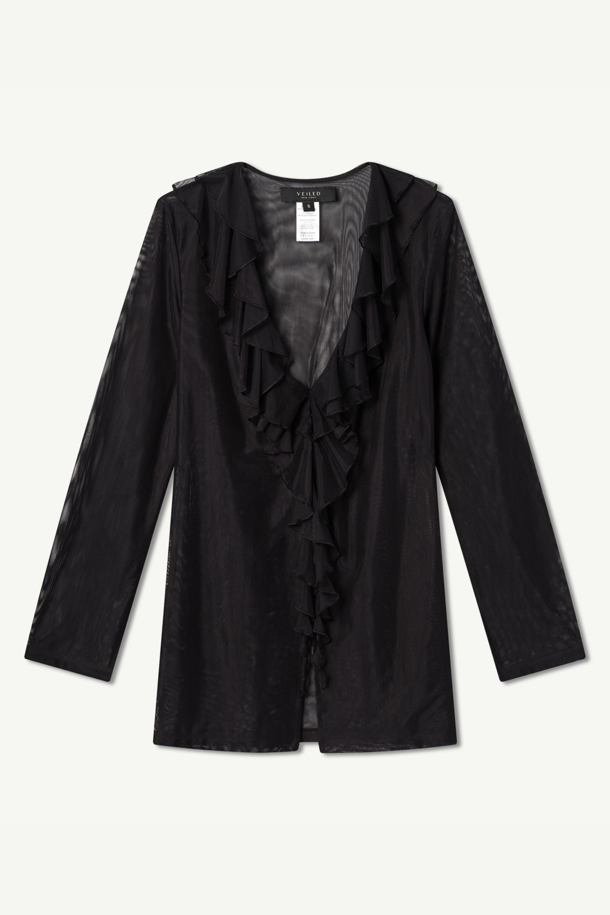 今だけ特価* Mew frill tops Black - studiogreat.com.br