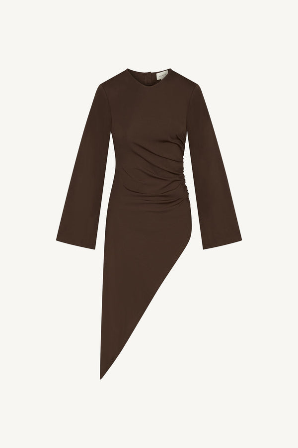 Midi Tunic Top - Chocolate Abayas Veiled 