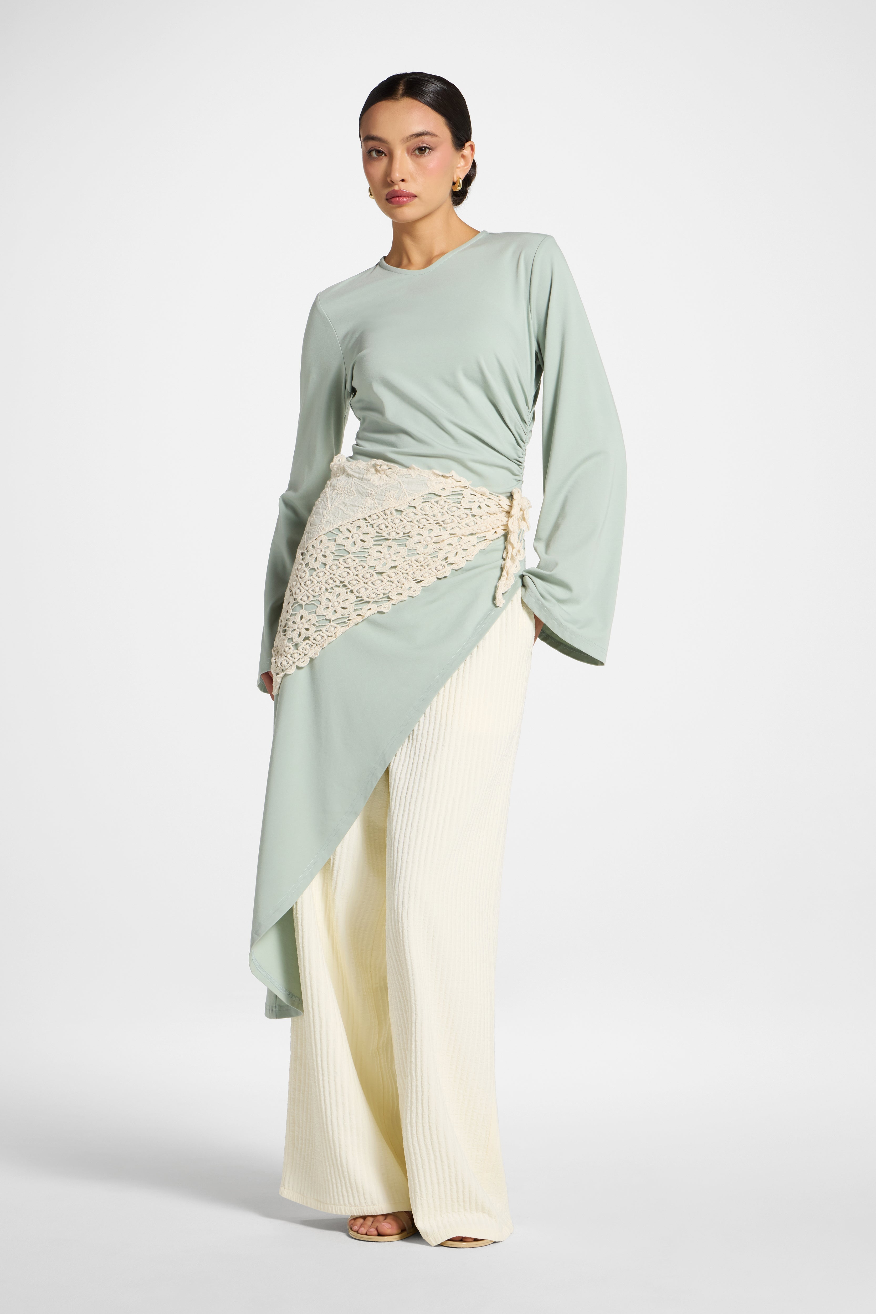 Midi Tunic Top - Iceberg Abayas Veiled 