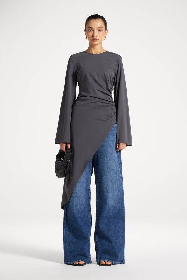 Midi Tunic Top - Iron Abayas Veiled 