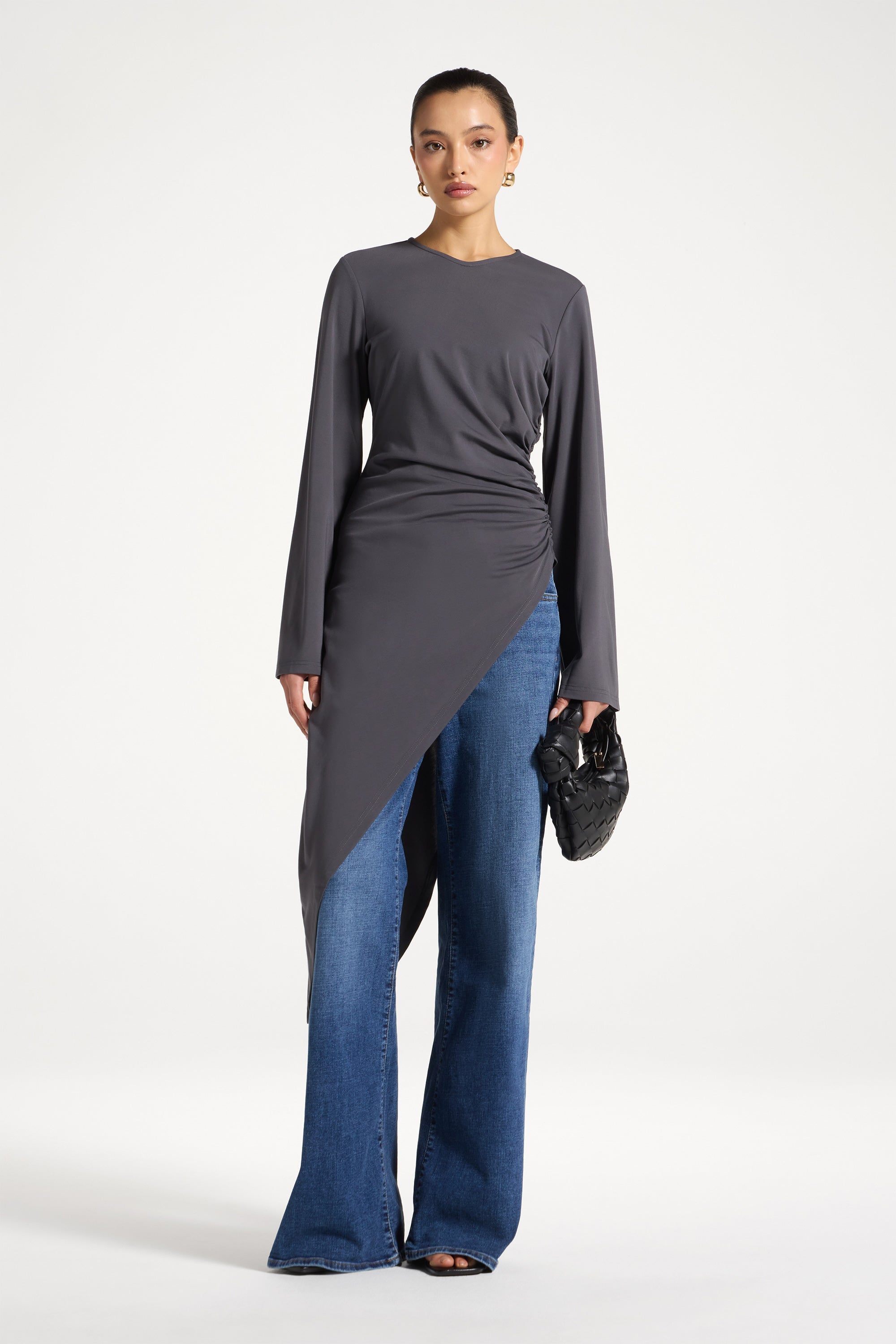 Midi Tunic Top - Iron Abayas Veiled 