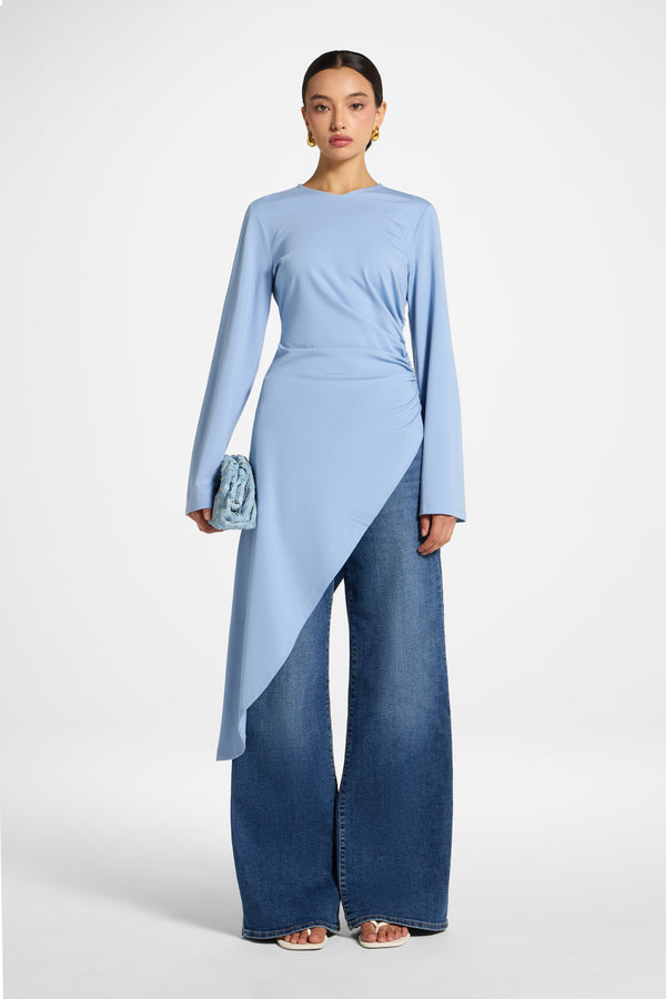 Midi Tunic Top - Sky Abayas Veiled 