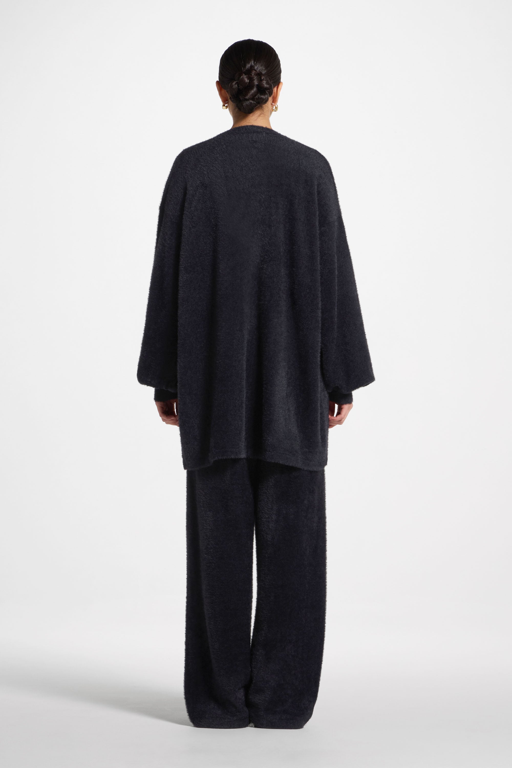 Mink Cardigan - Black Abayas Veiled 