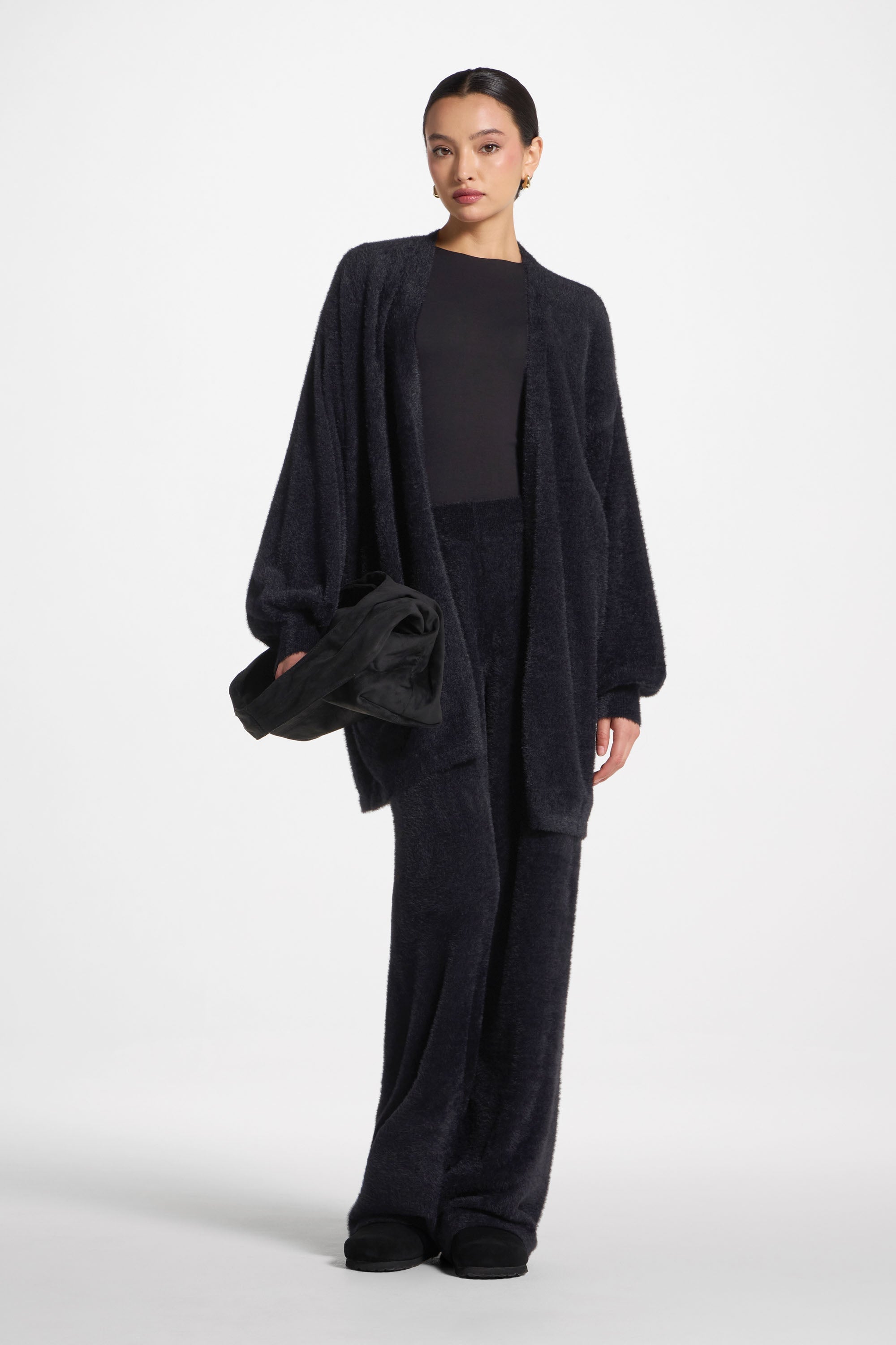 Mink Cardigan - Black Abayas Veiled 