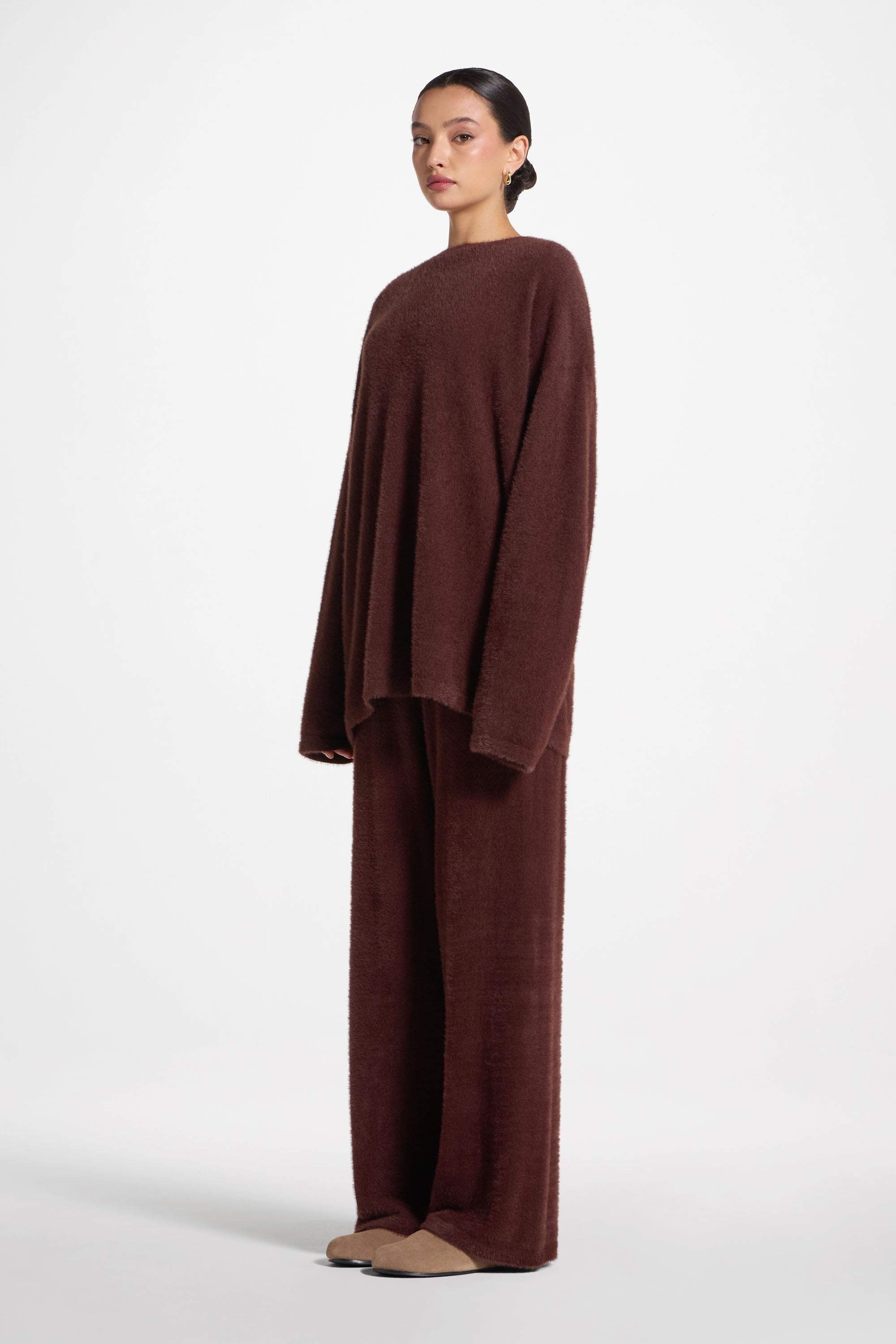 Mink Oversized Sweater - Brown Abayas Veiled 
