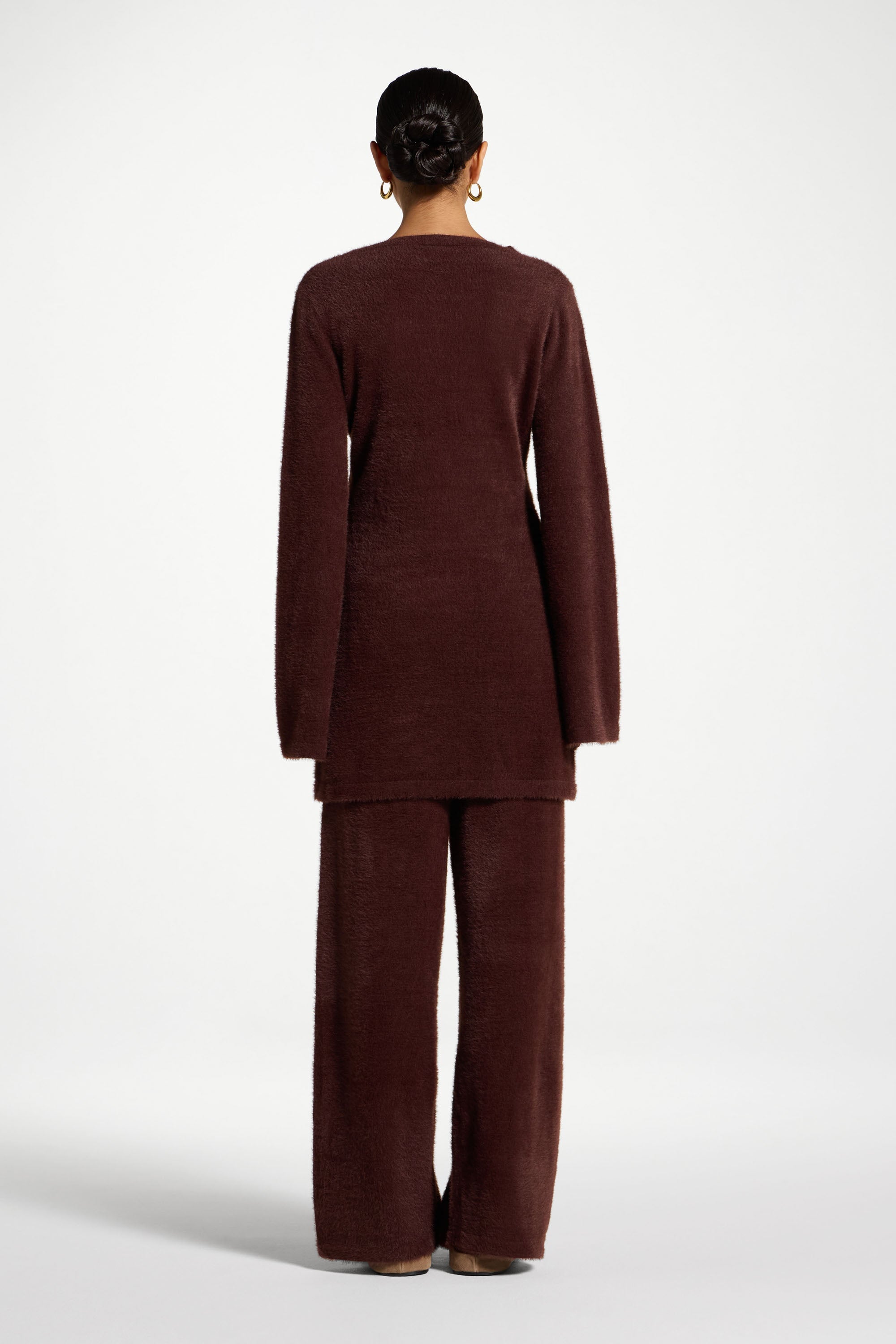 Mink Tunic Sweater - Brown Abayas Veiled 