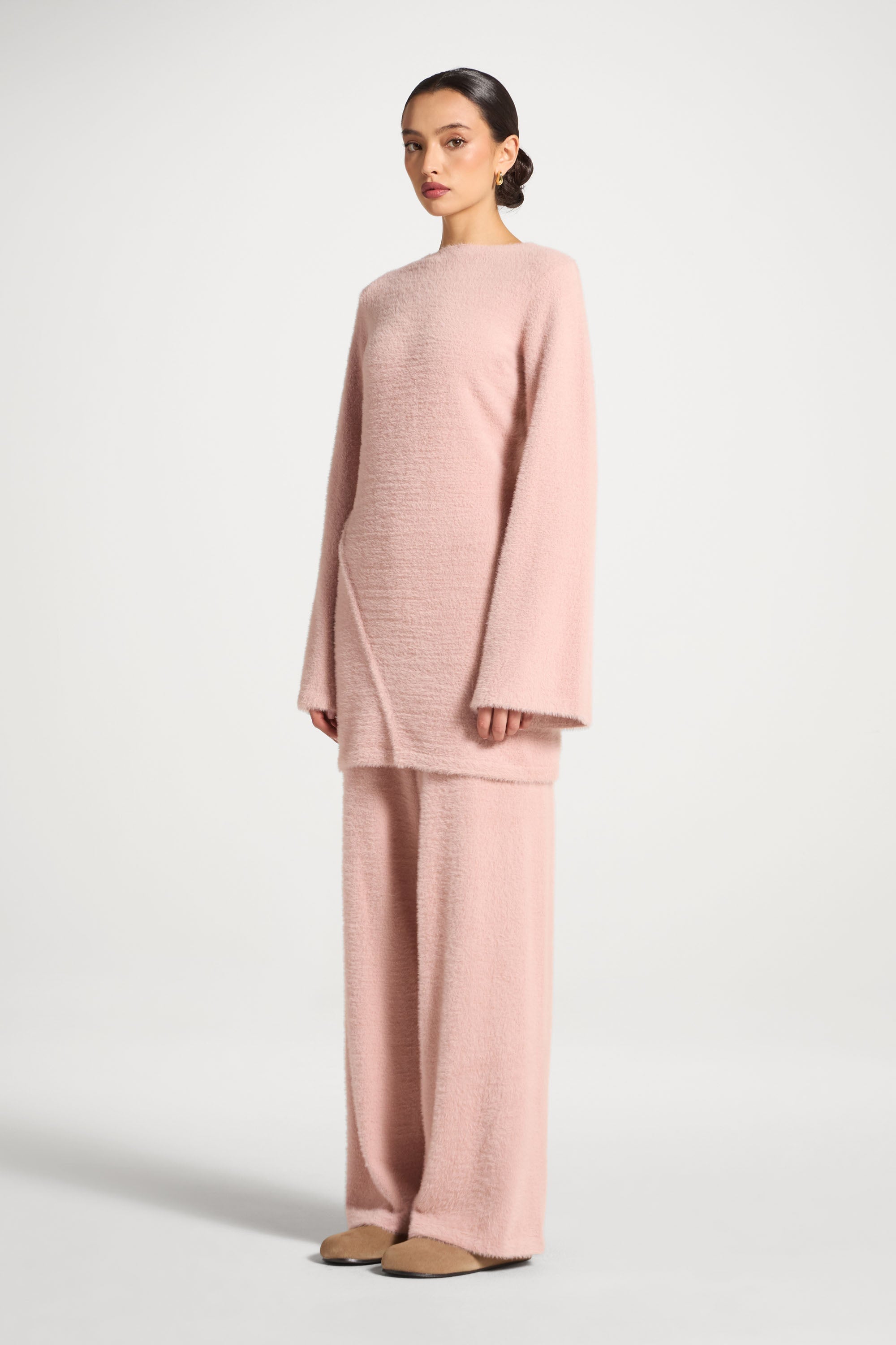 Mink Tunic Sweater - Pink Abayas Veiled 