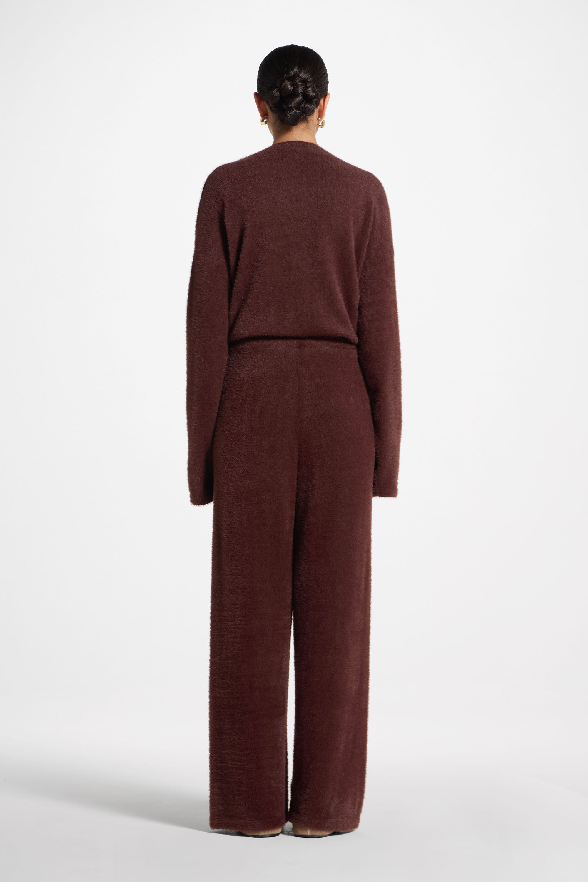 Mink Wide Leg Pants - Brown Abayas Veiled 