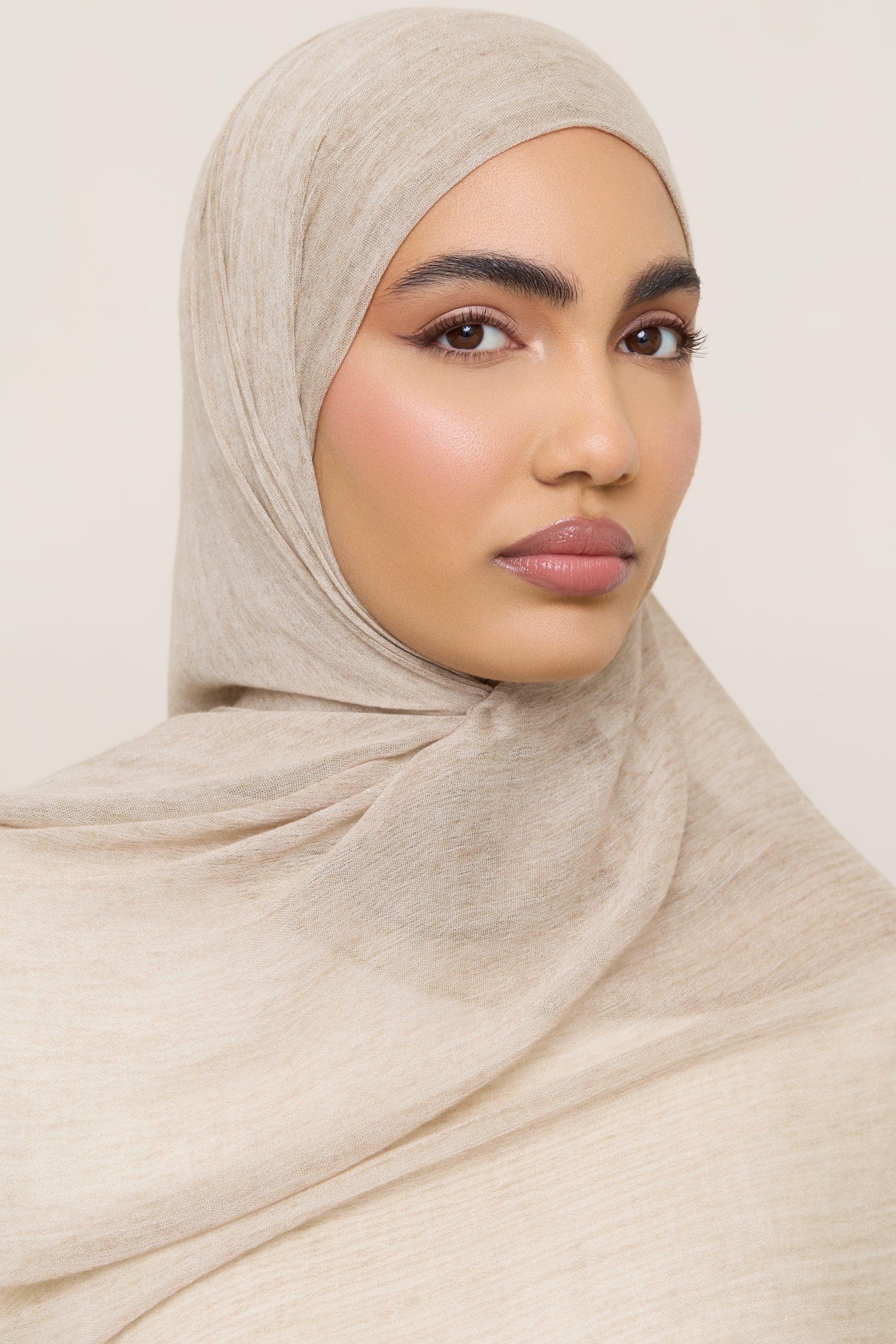 Modal Crinkle Hijab - Biscotti Hijabs Veiled 