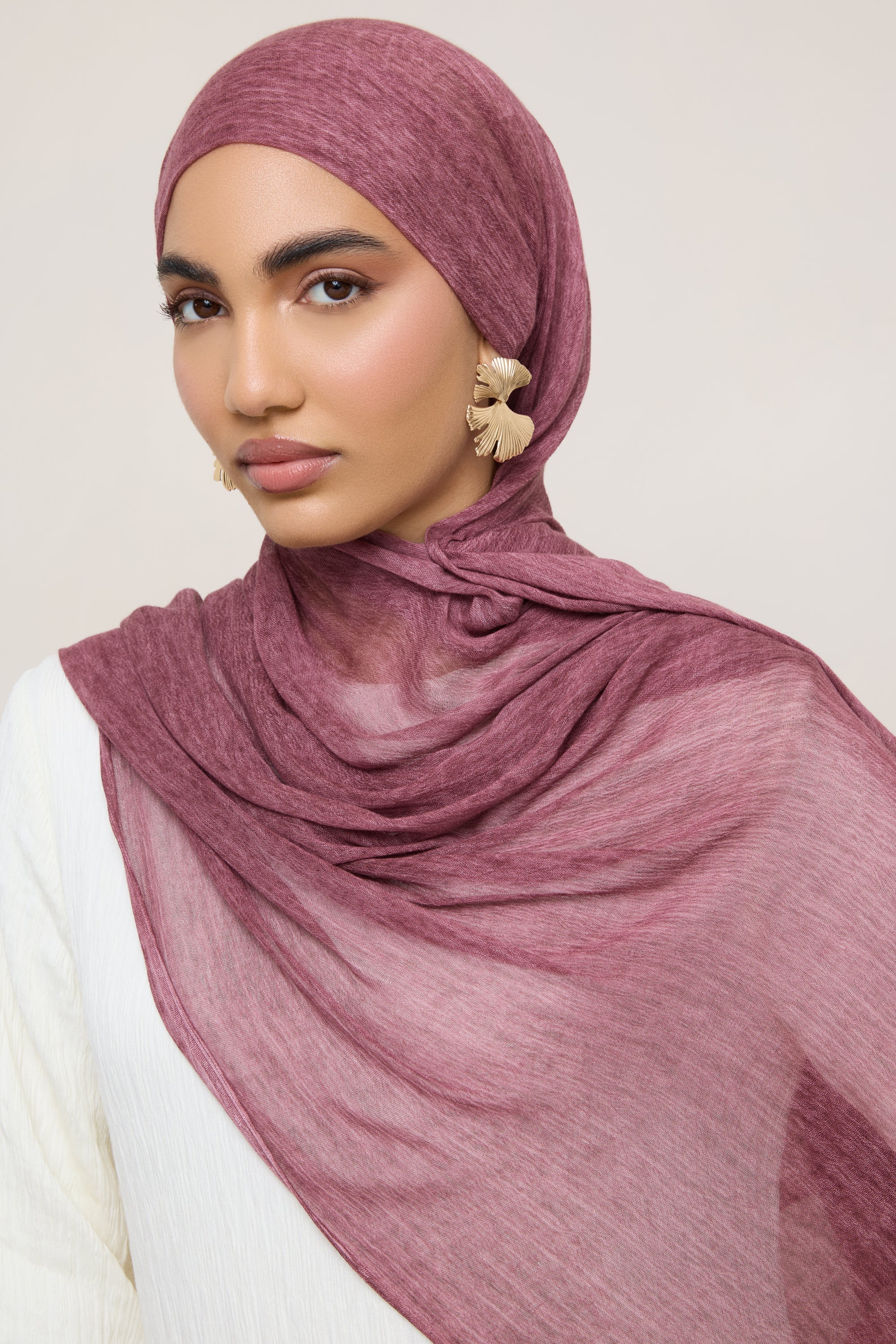 Modal Crinkle Hijab - Boysenberry Hijabs Veiled 