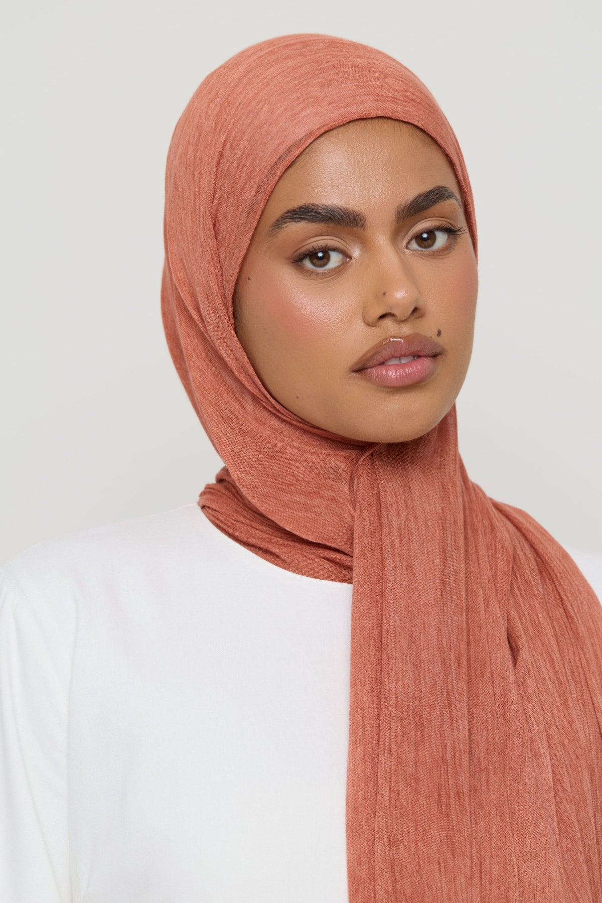 Modal Crinkle Hijab - Clay Hijabs Veiled 