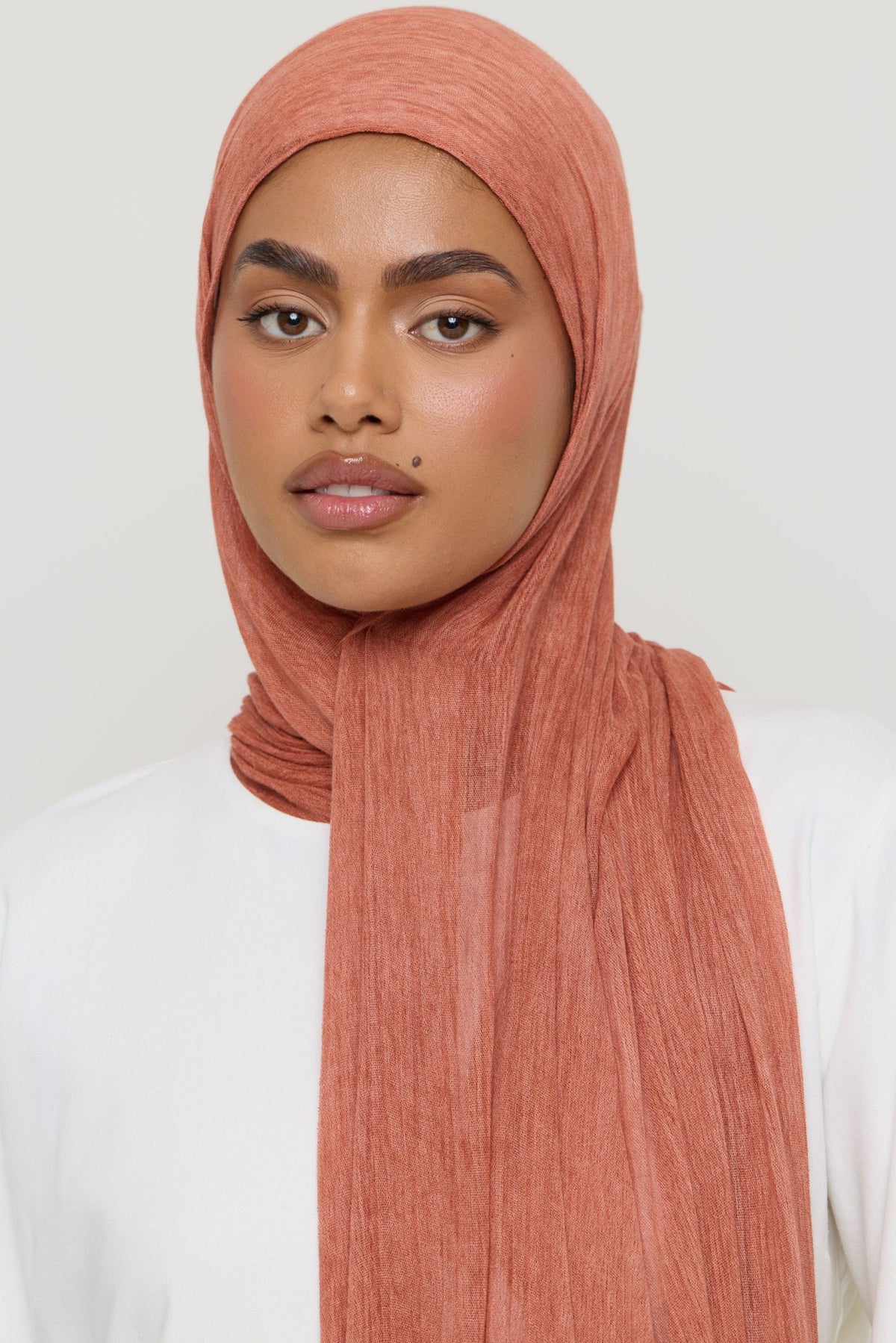 Modal Crinkle Hijab - Clay Hijabs Veiled 