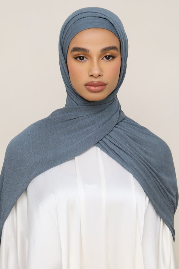 Modal Crinkle Hijab - Haze Hijabs Veiled 