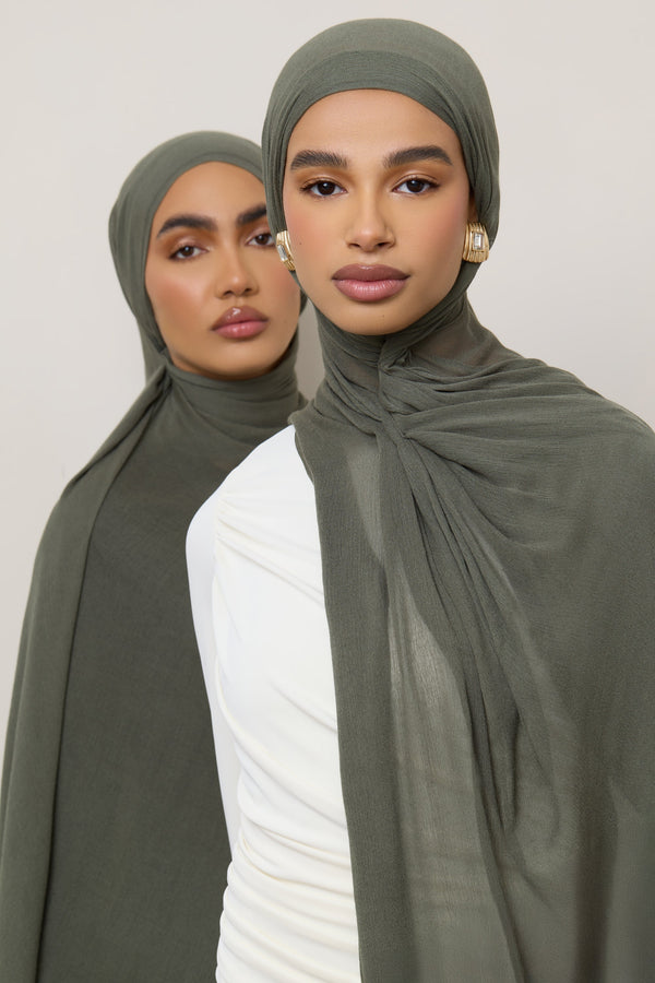 Modal Crinkle Hijab - Kalamata Hijabs Veiled 