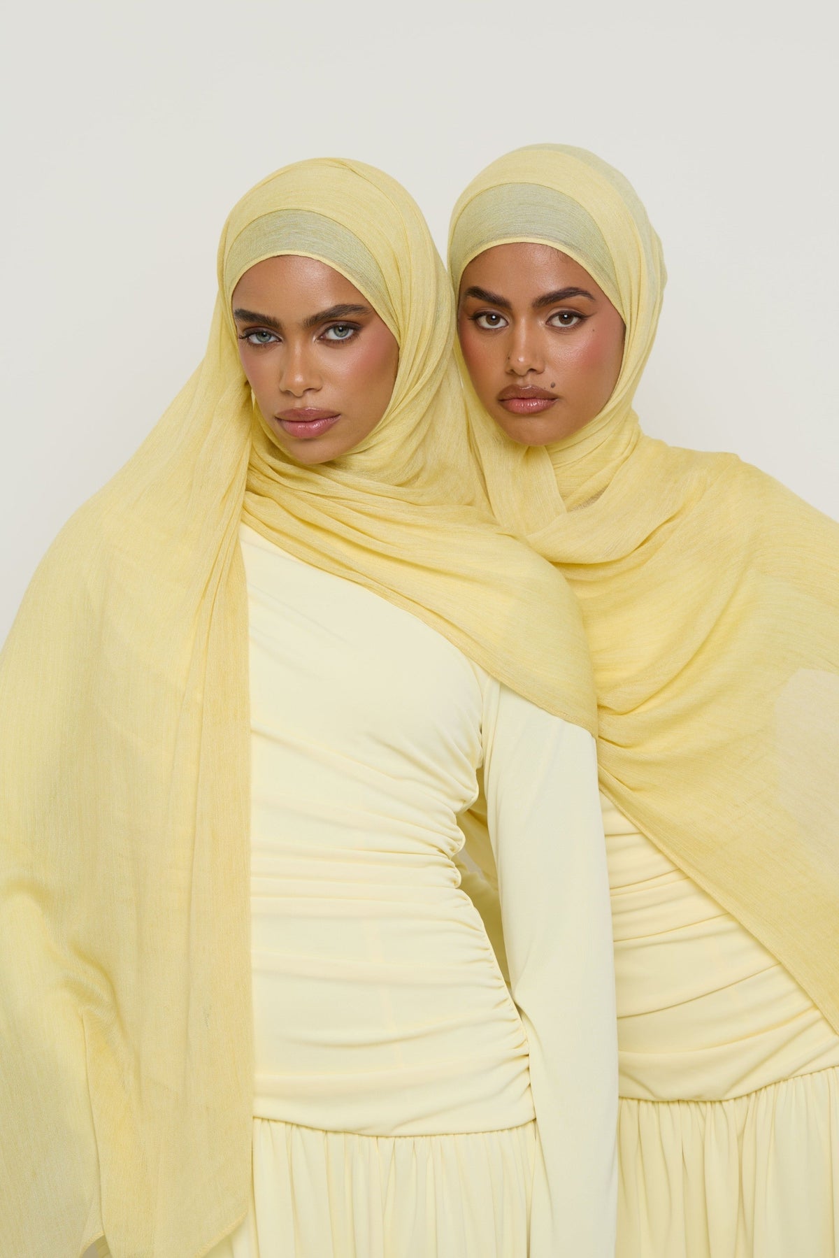 Modal Crinkle Hijab - Lemon Hijabs Veiled 