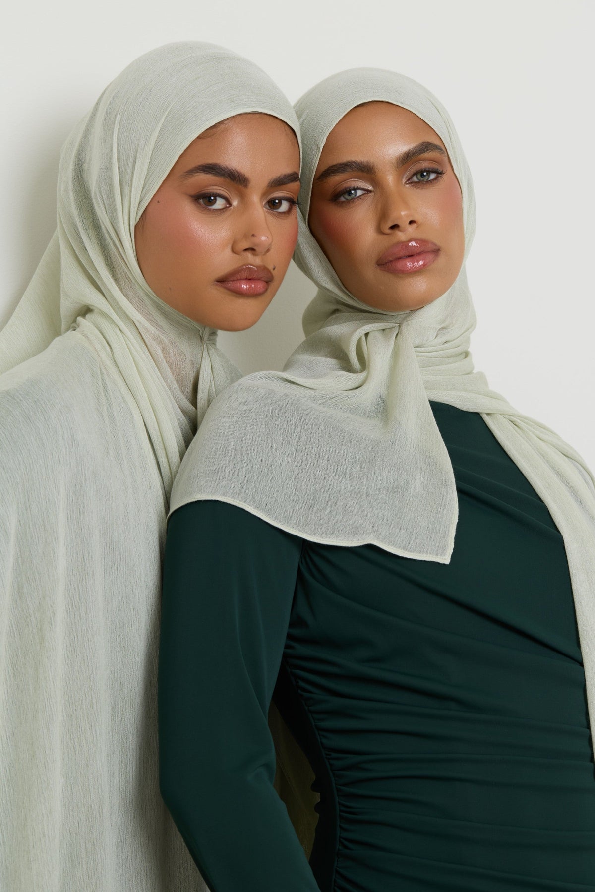 Modal Crinkle Hijab - Pistachio Hijabs Veiled 