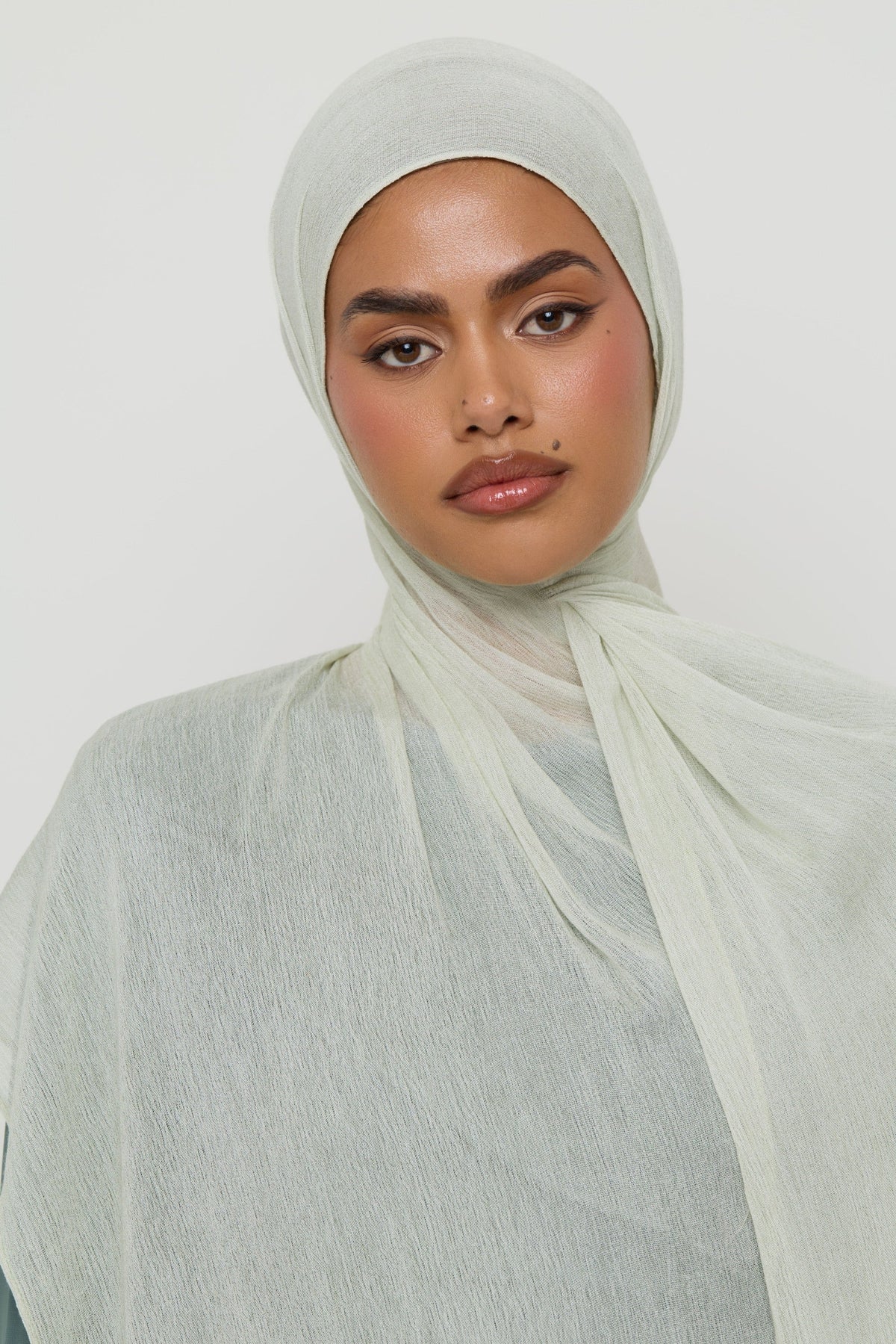 Modal Crinkle Hijab - Pistachio Hijabs Veiled 
