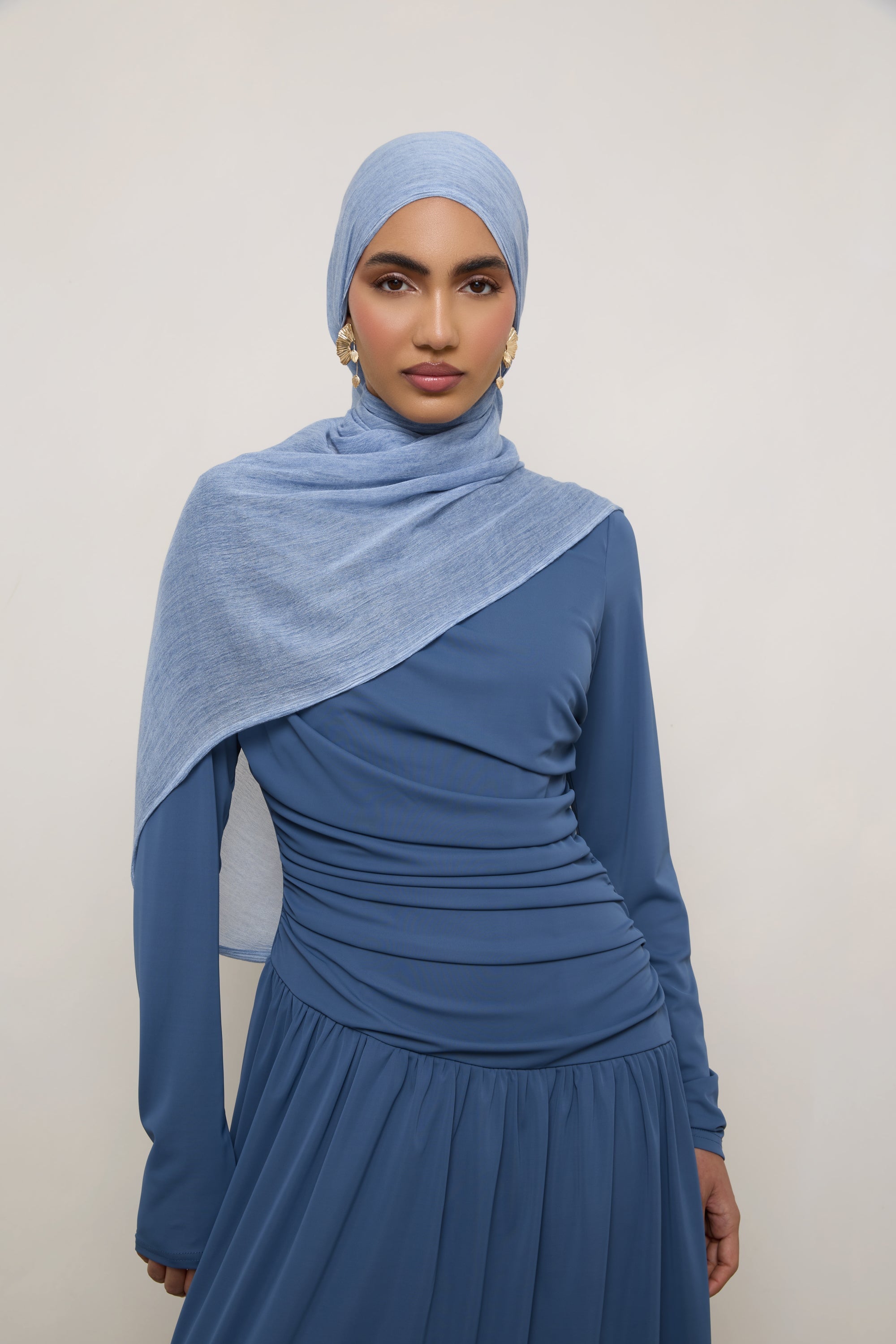 Modal Crinkle Hijab - Sky Hijabs Veiled 