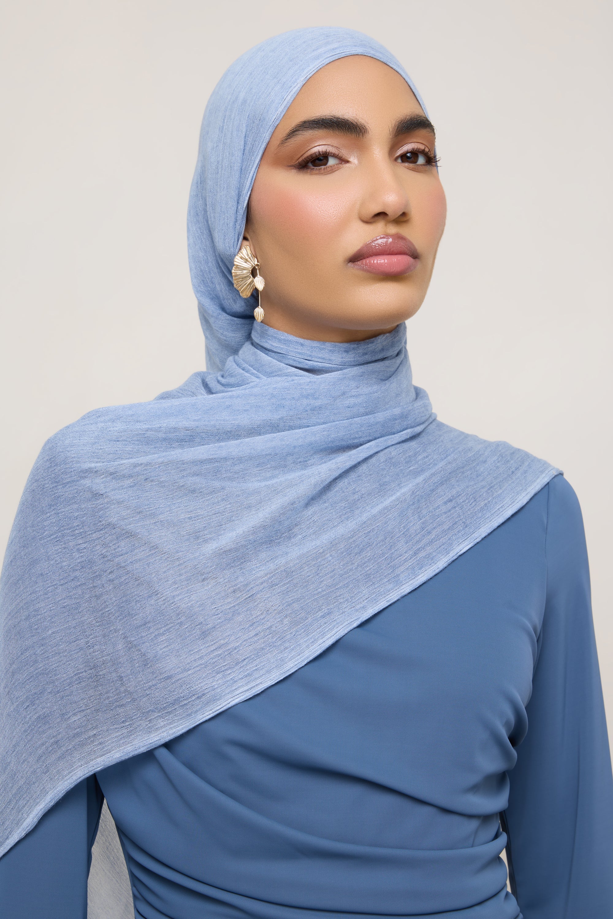 Modal Crinkle Hijab - Sky Hijabs Veiled 