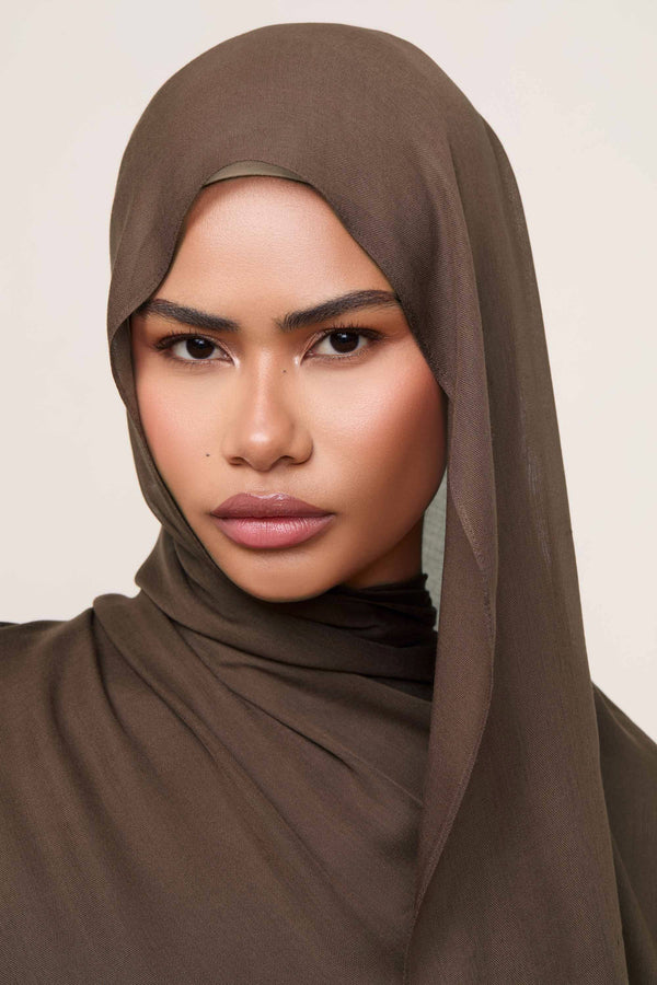 Printed Modal Hijab - Smoky Quartz