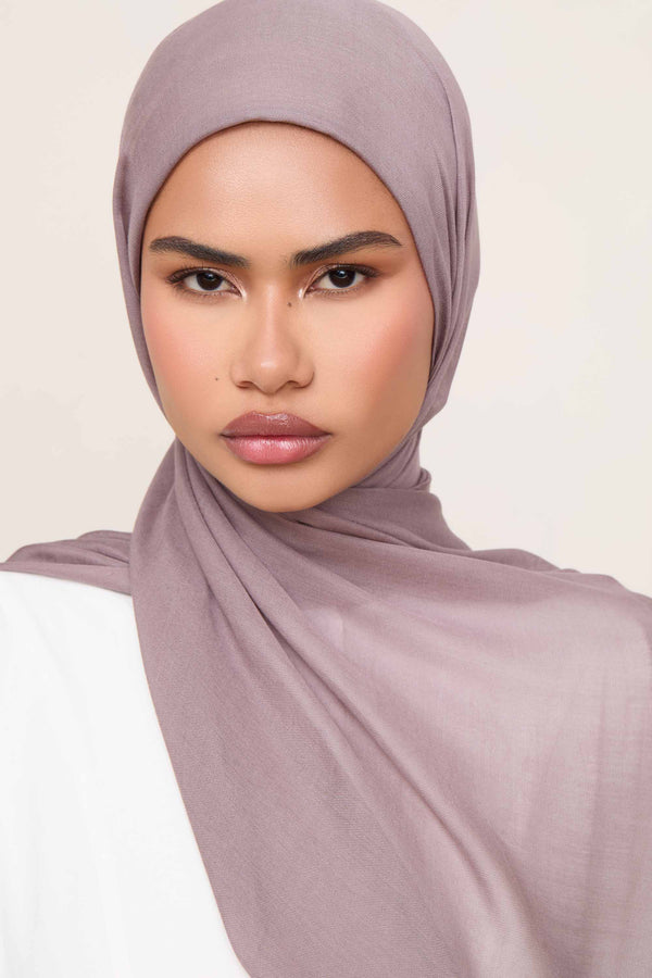 Printed Modal Hijab - Smoky Quartz