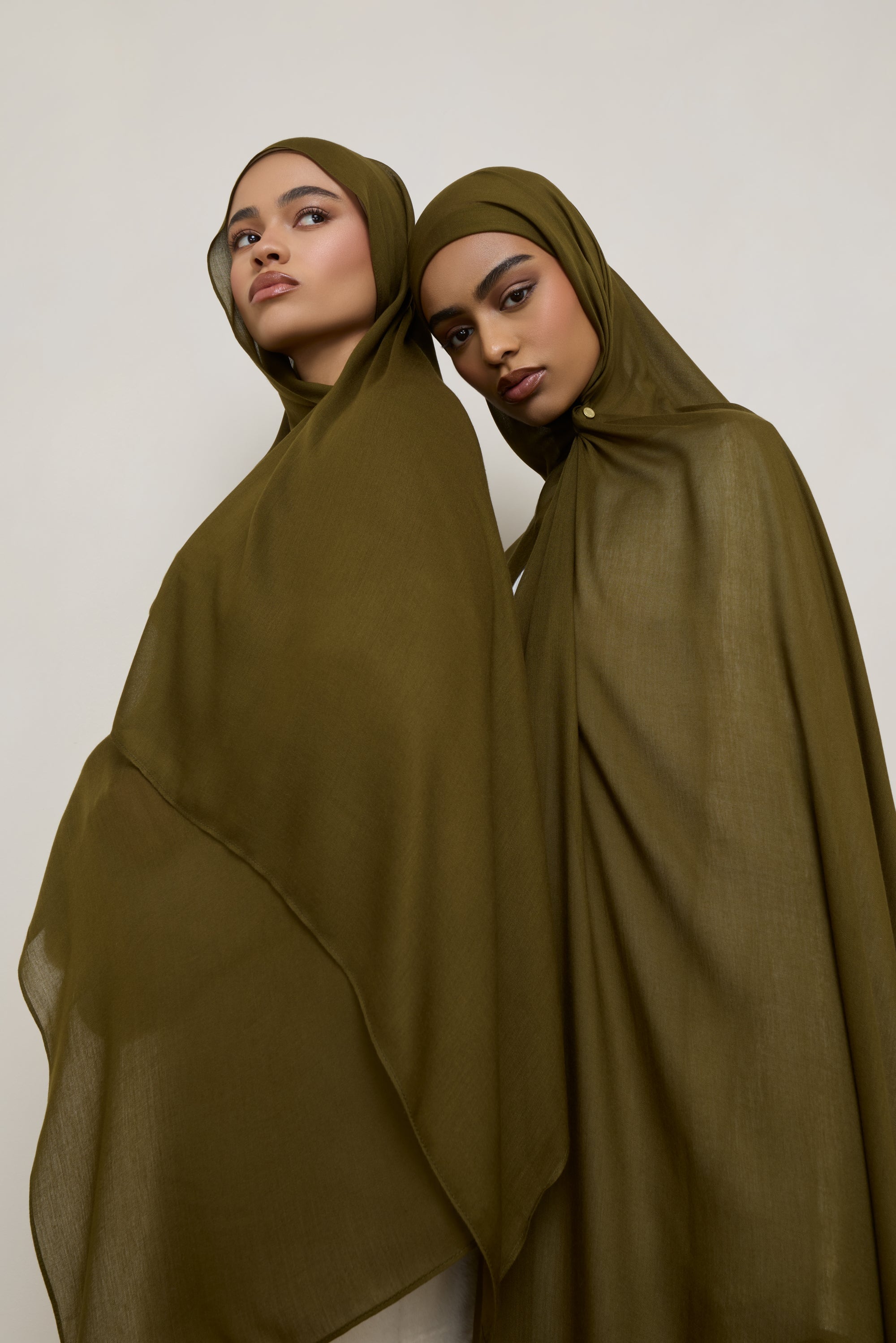 Modal Hijab - Dark Olive Hijabs Veiled 