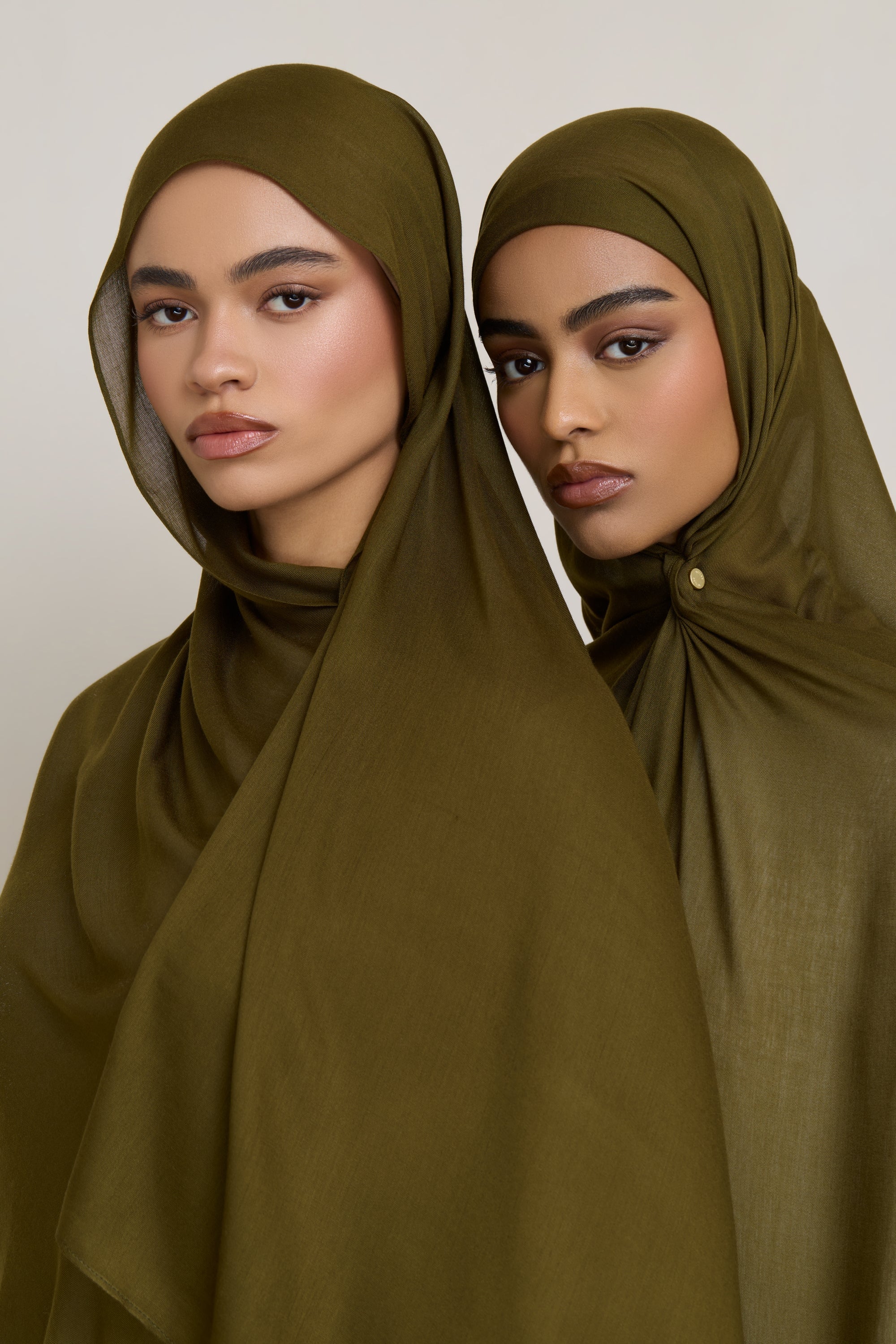 Modal Hijab - Dark Olive Hijabs Veiled 