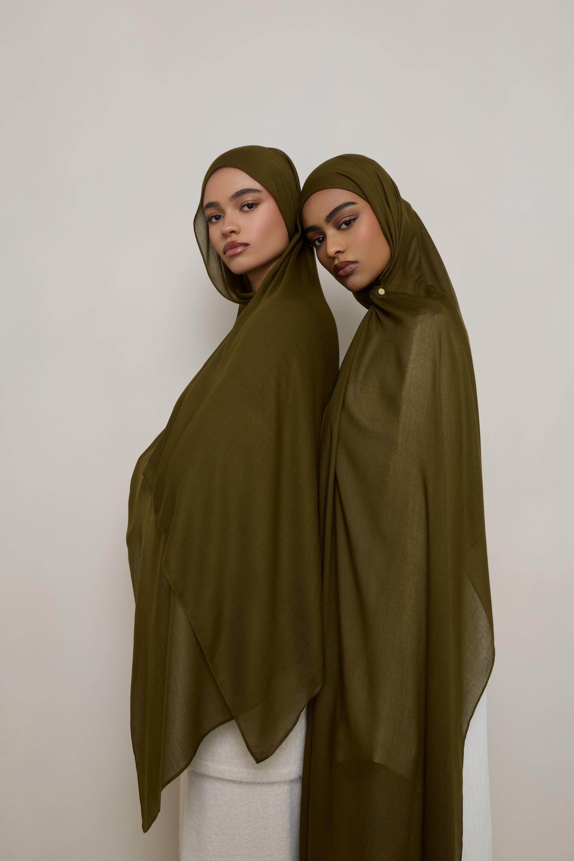 Modal Hijab - Dark Olive Hijabs Veiled 