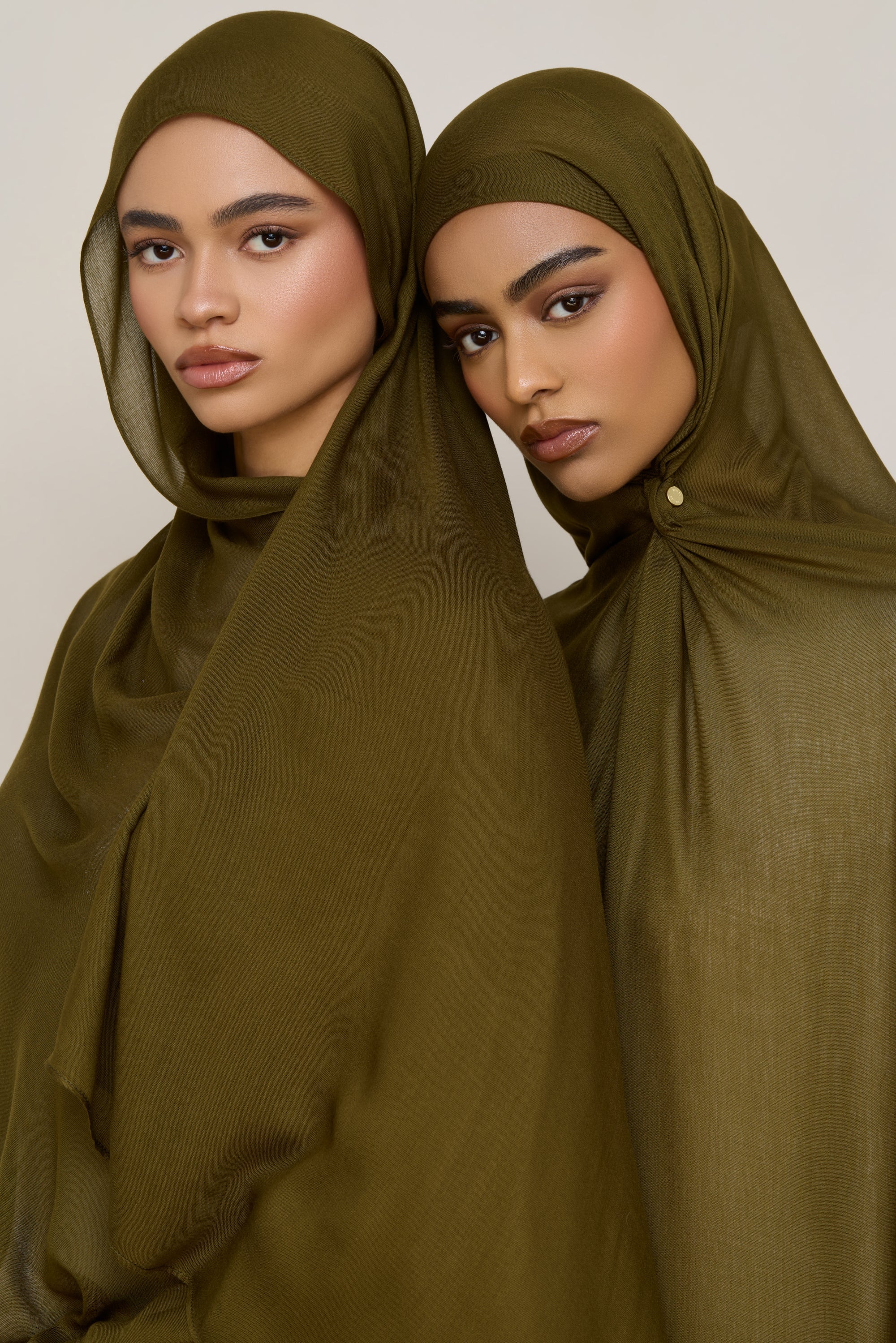 Modal Hijab - Dark Olive Hijabs Veiled 