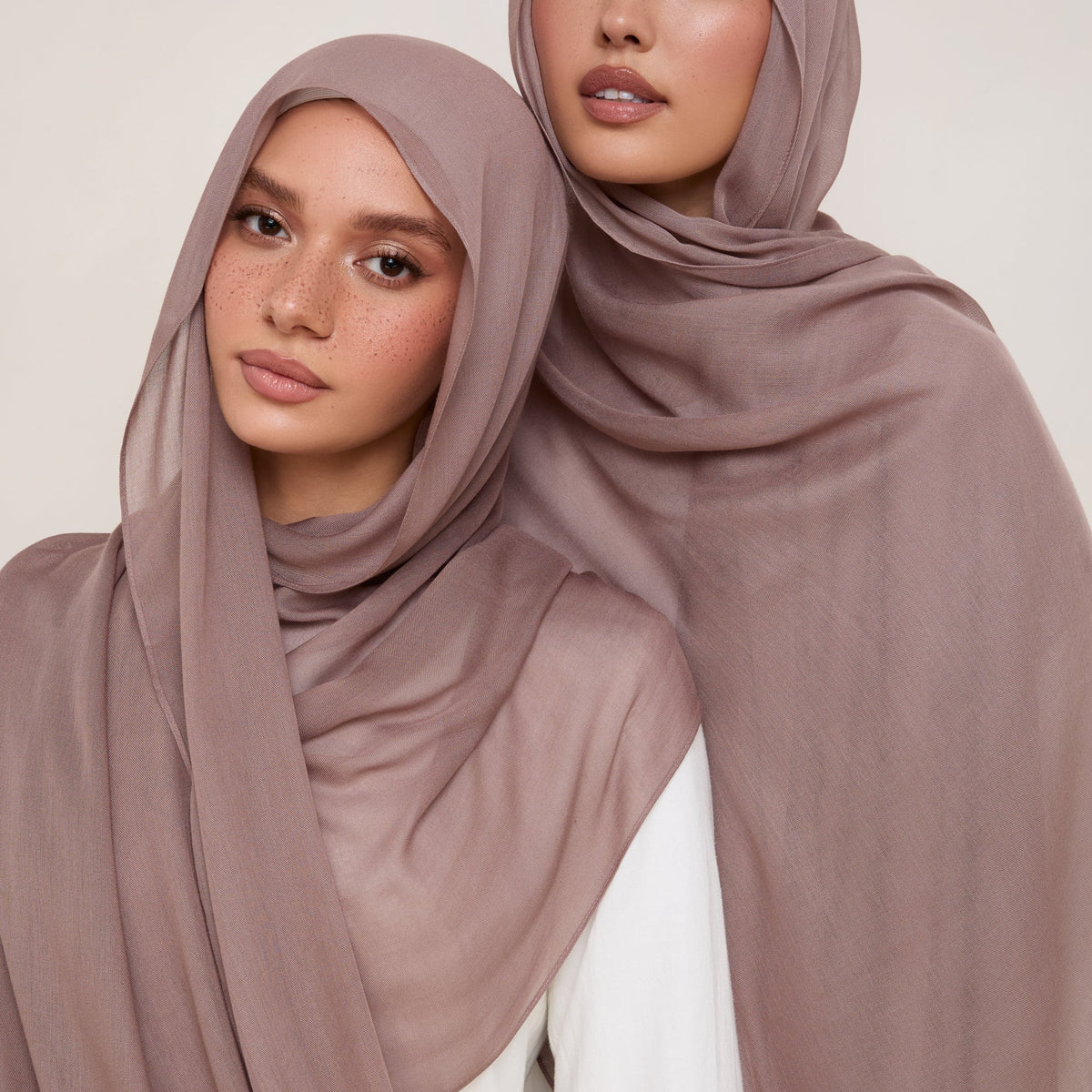Modal Hijab Deep Taupe