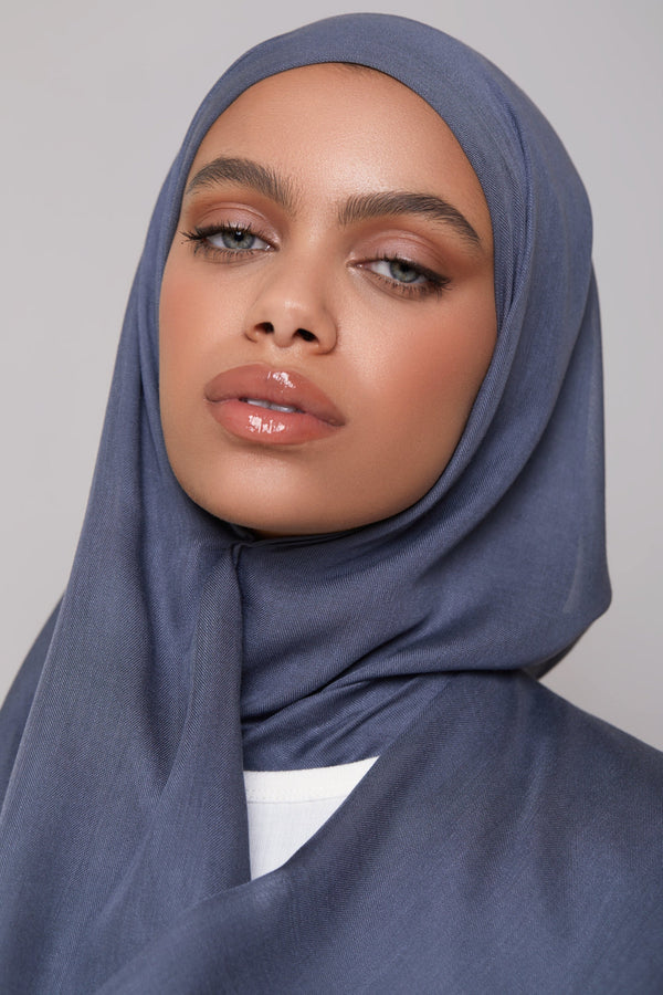 Printed Modal Hijab - Smoky Quartz
