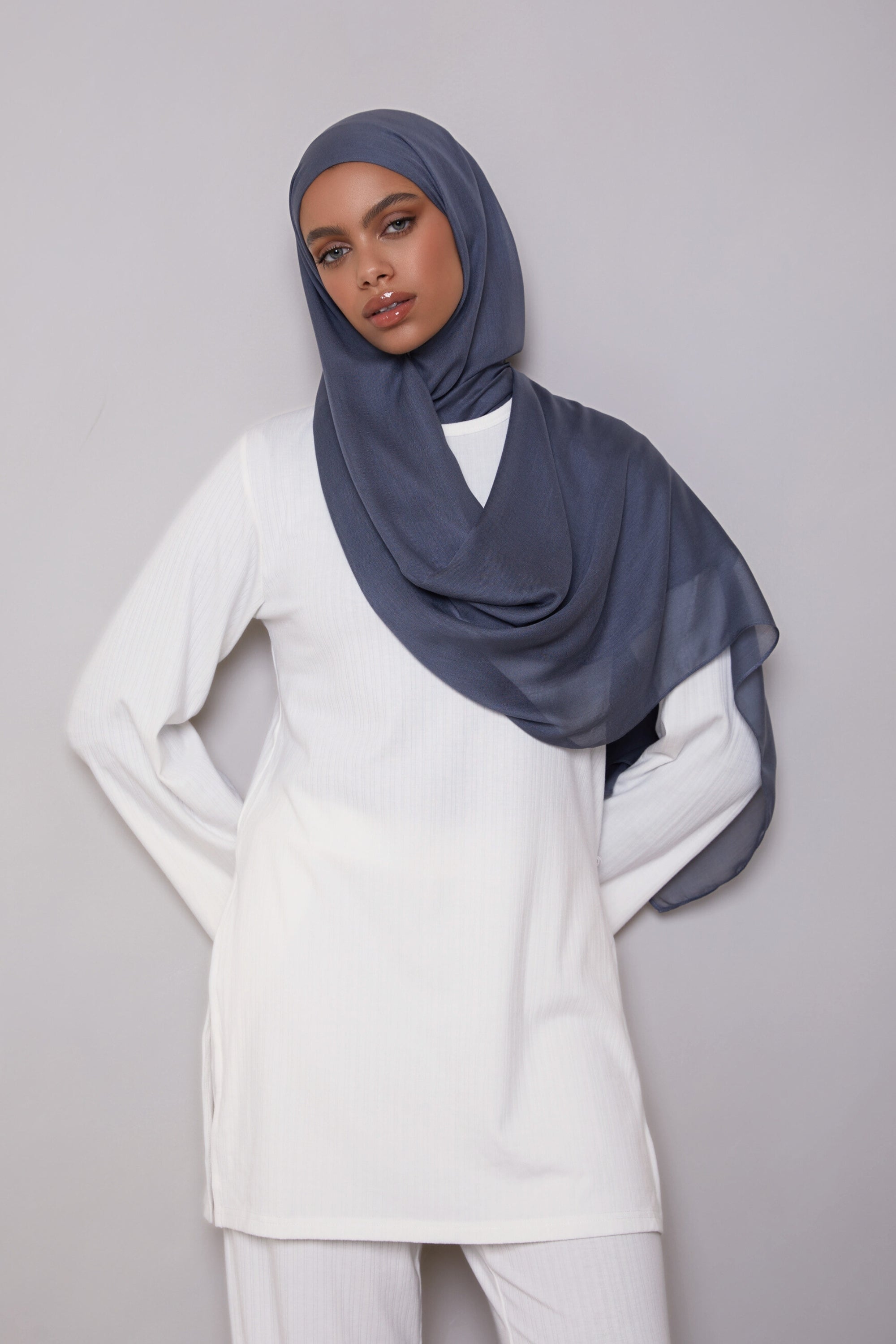 Modal Hijab - Denim Veiled 