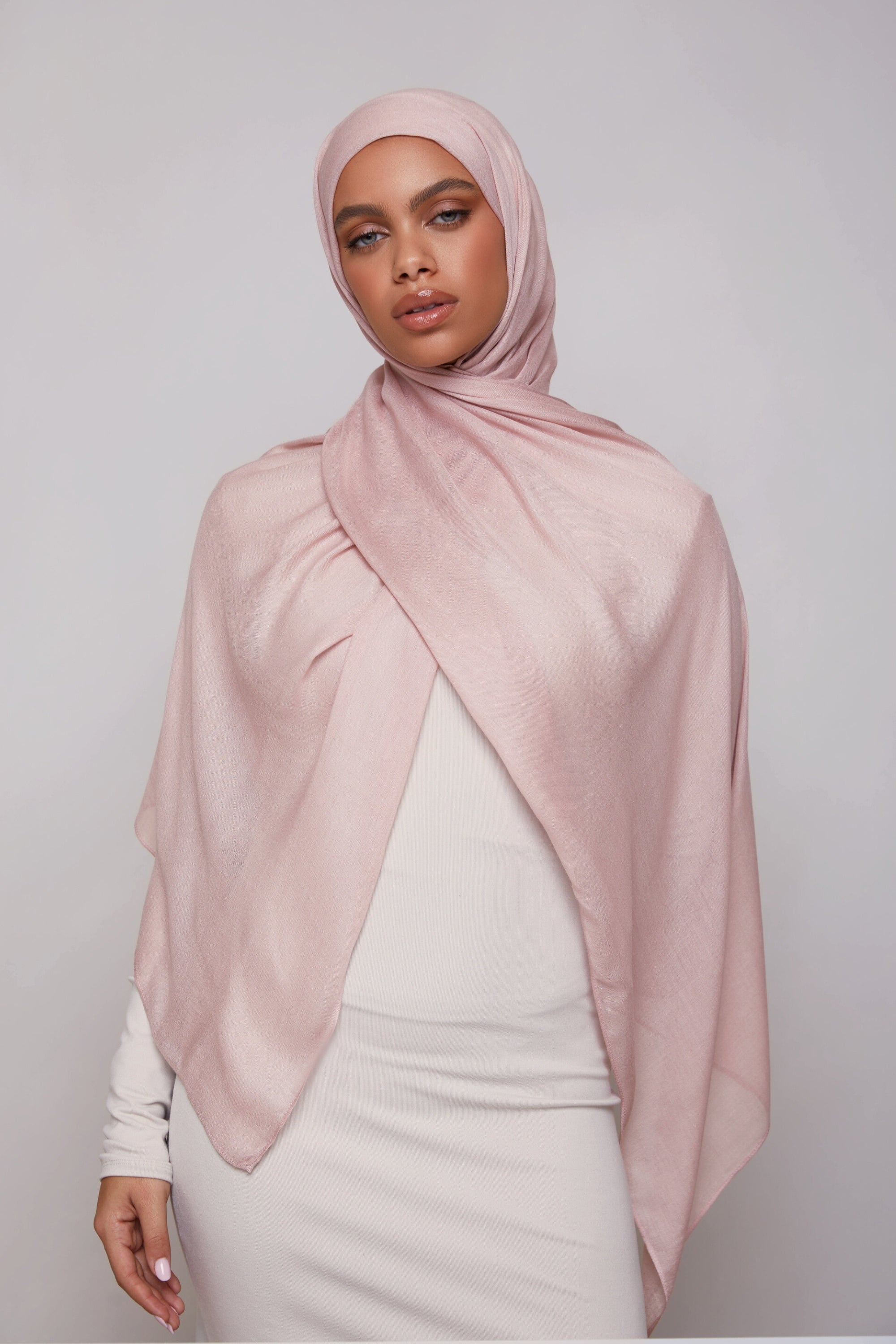 Modal Hijab - Dusky Pink Veiled 