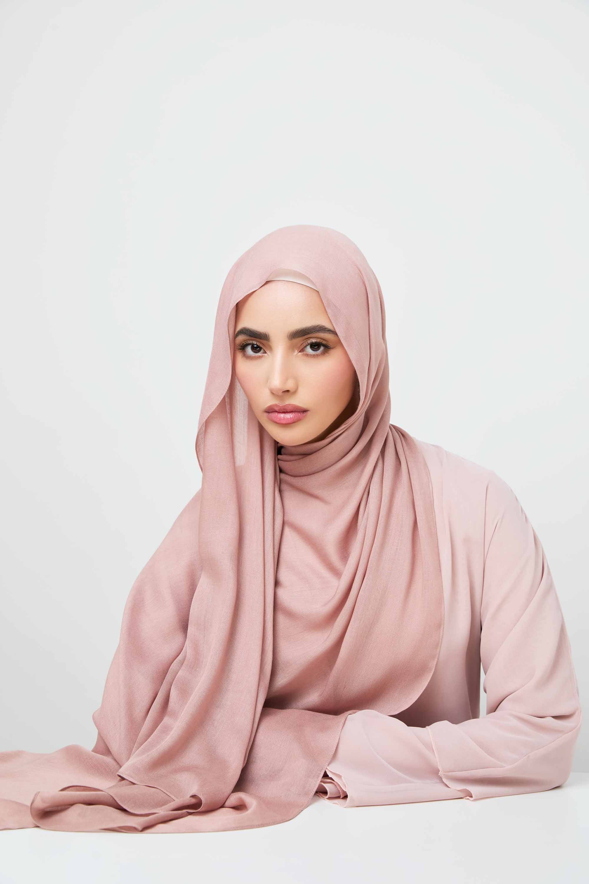 Modal Hijab - Dusty Mauve Veiled 