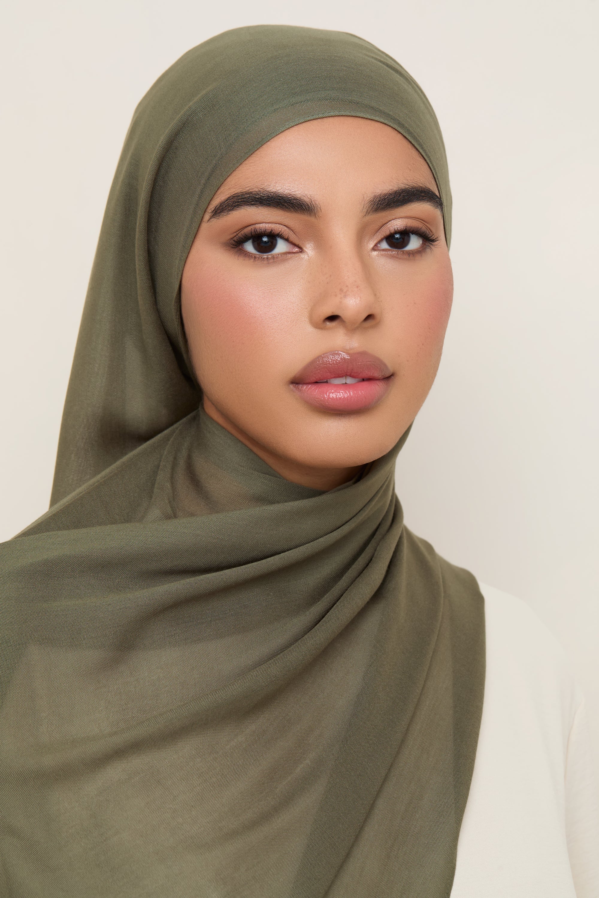 Modal Hijab - Dusty Olive Hijabs Veiled 