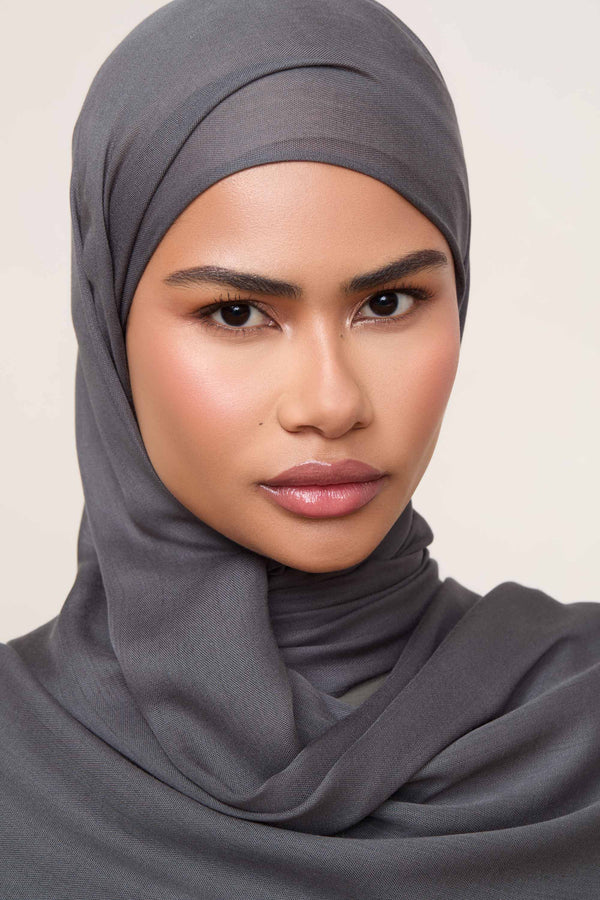 Printed Modal Hijab - Smoky Quartz